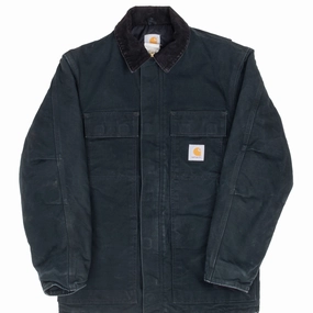 VINTAGE CARHARTT TRADITIONAL ARCTIC QUILT JACKET C03BLK 2000S SIZE 36 MADE USA