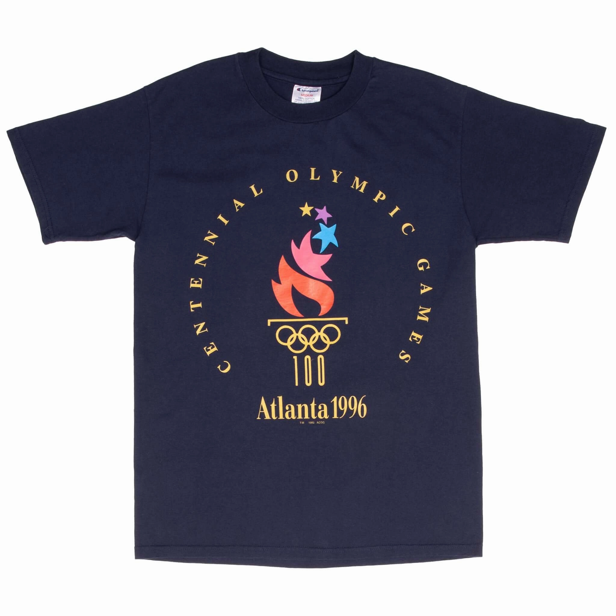 VINTAGE CHAMPION ATLANTA OLYMPIC GAMES 1996 TEE SHIRT SIZE MEDIUM
