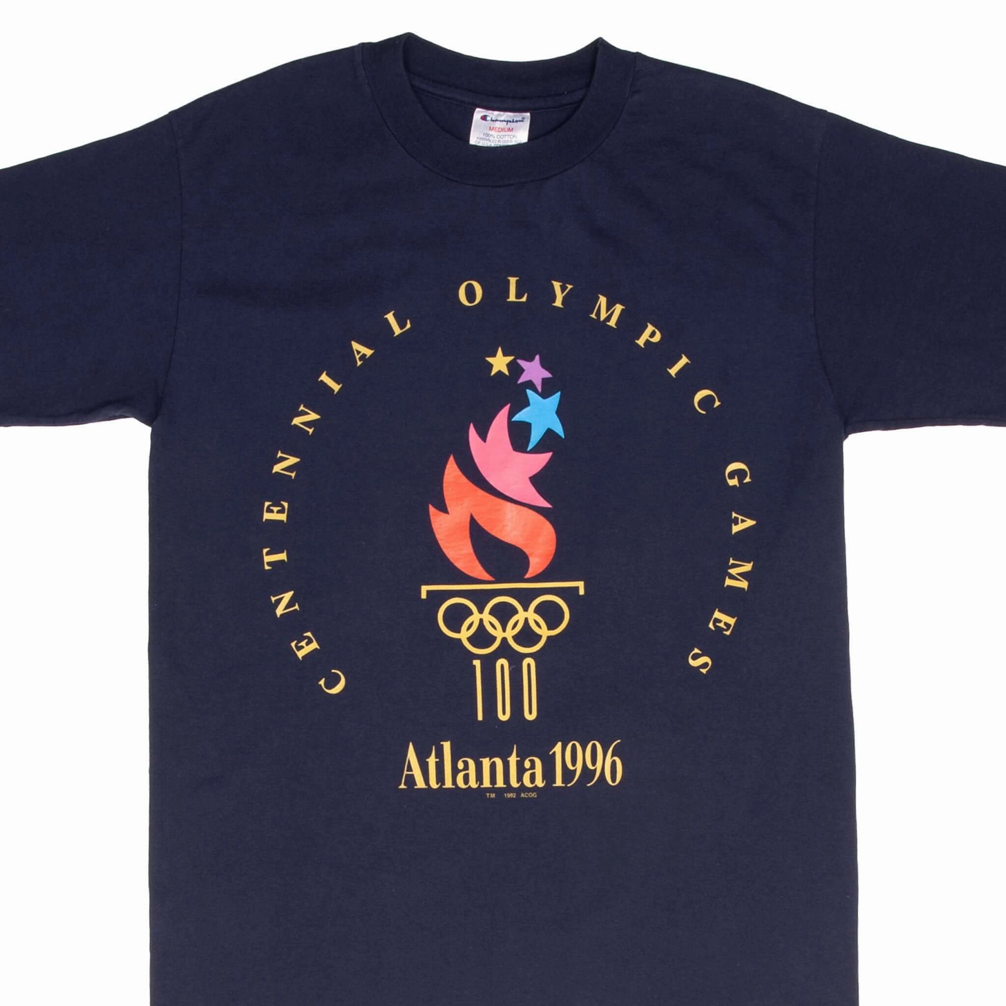 VINTAGE CHAMPION ATLANTA OLYMPIC GAMES 1996 TEE SHIRT SIZE MEDIUM