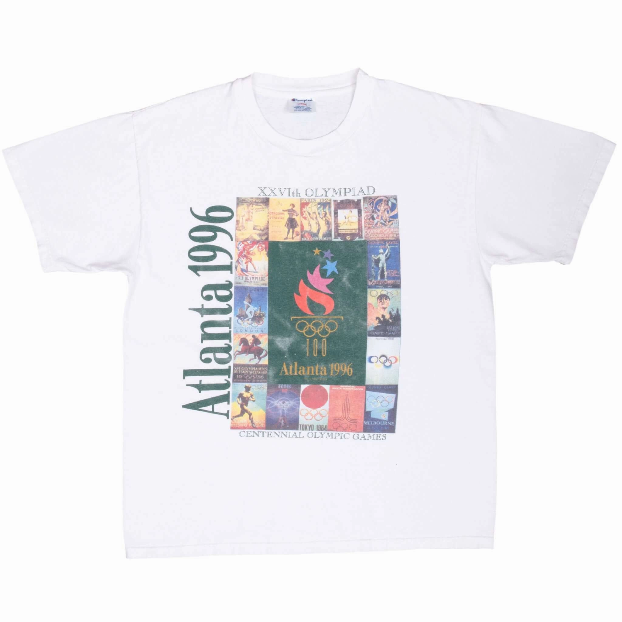 VINTAGE CHAMPION ATLANTA OLYMPICS 1996 TEE SHIRT LARGE
