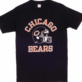 VINTAGE CHAMPION NFL CHICAGO BEARS FLUTIE TEE SHIRT 1980S MEDIUM MADE IN USA