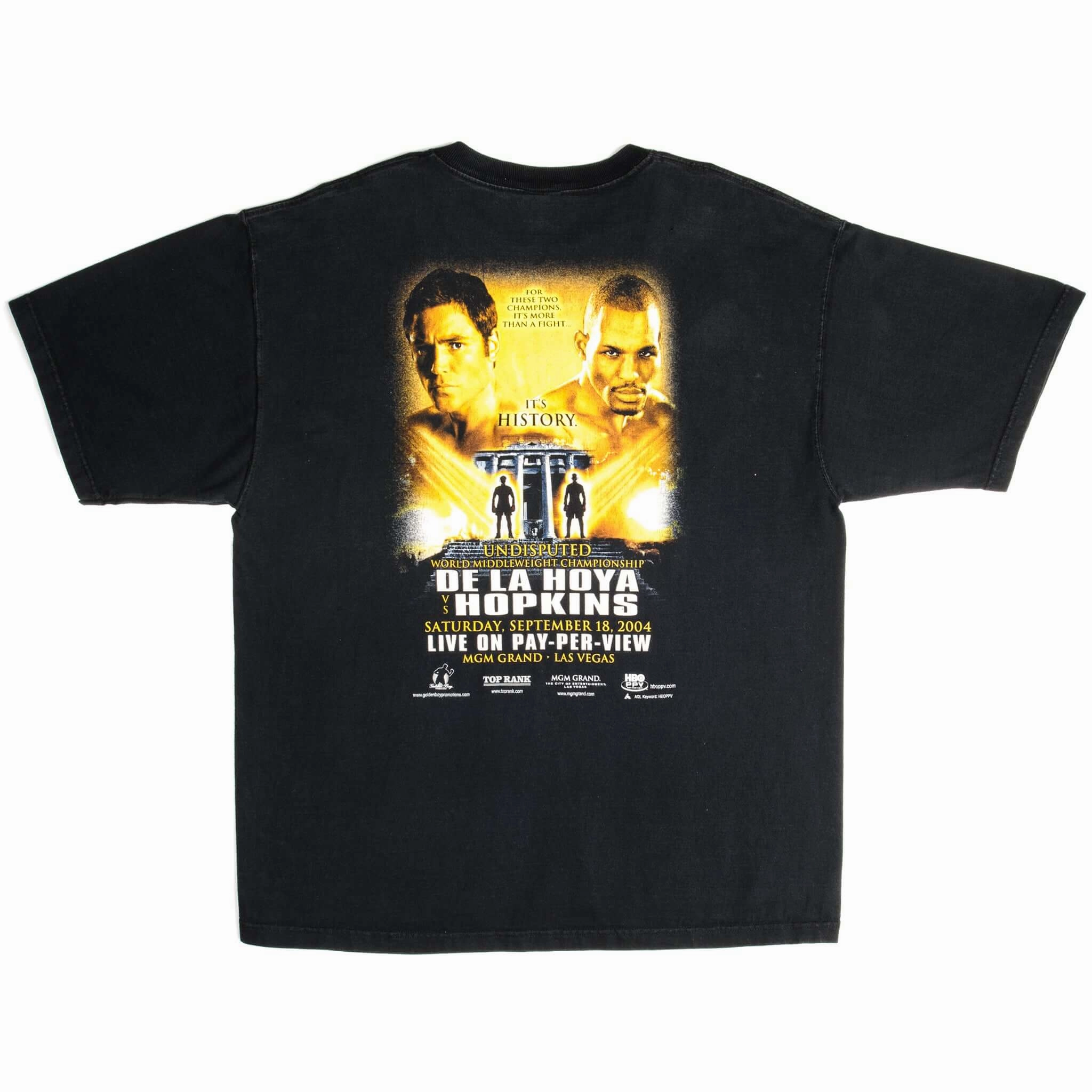 VINTAGE DE LA HOYA VS HOPKINS TEE SHIRT 2004 SIZE LARGE