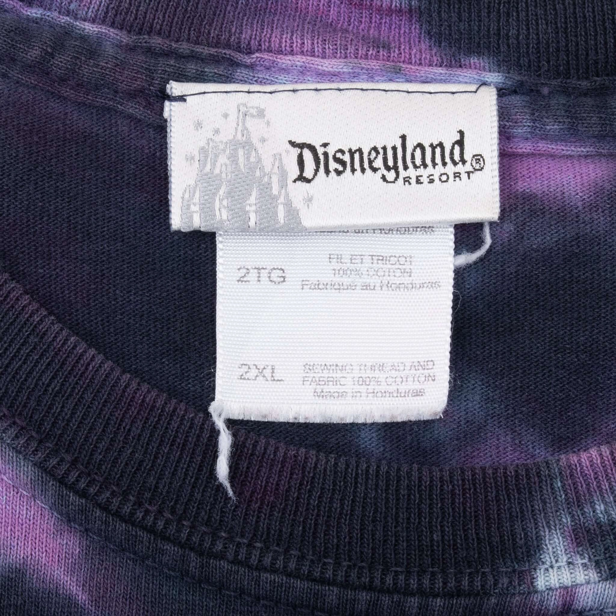 VINTAGE DISNEY HOLLYWOOD TOWER OF TERROR 1990S TIE DYE TEE SHIRT 2XL