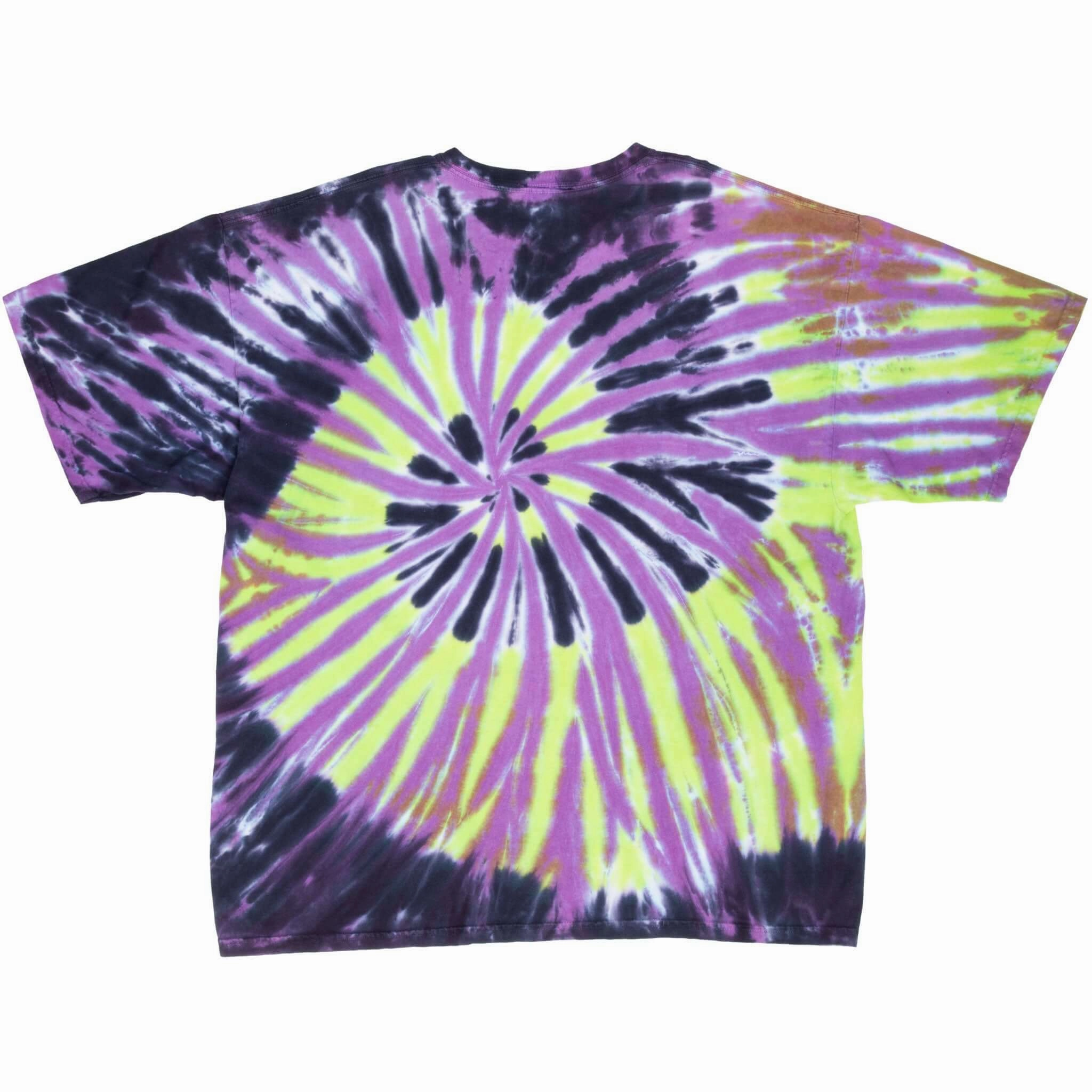 VINTAGE DISNEY HOLLYWOOD TOWER OF TERROR 1990S TIE DYE TEE SHIRT 2XL