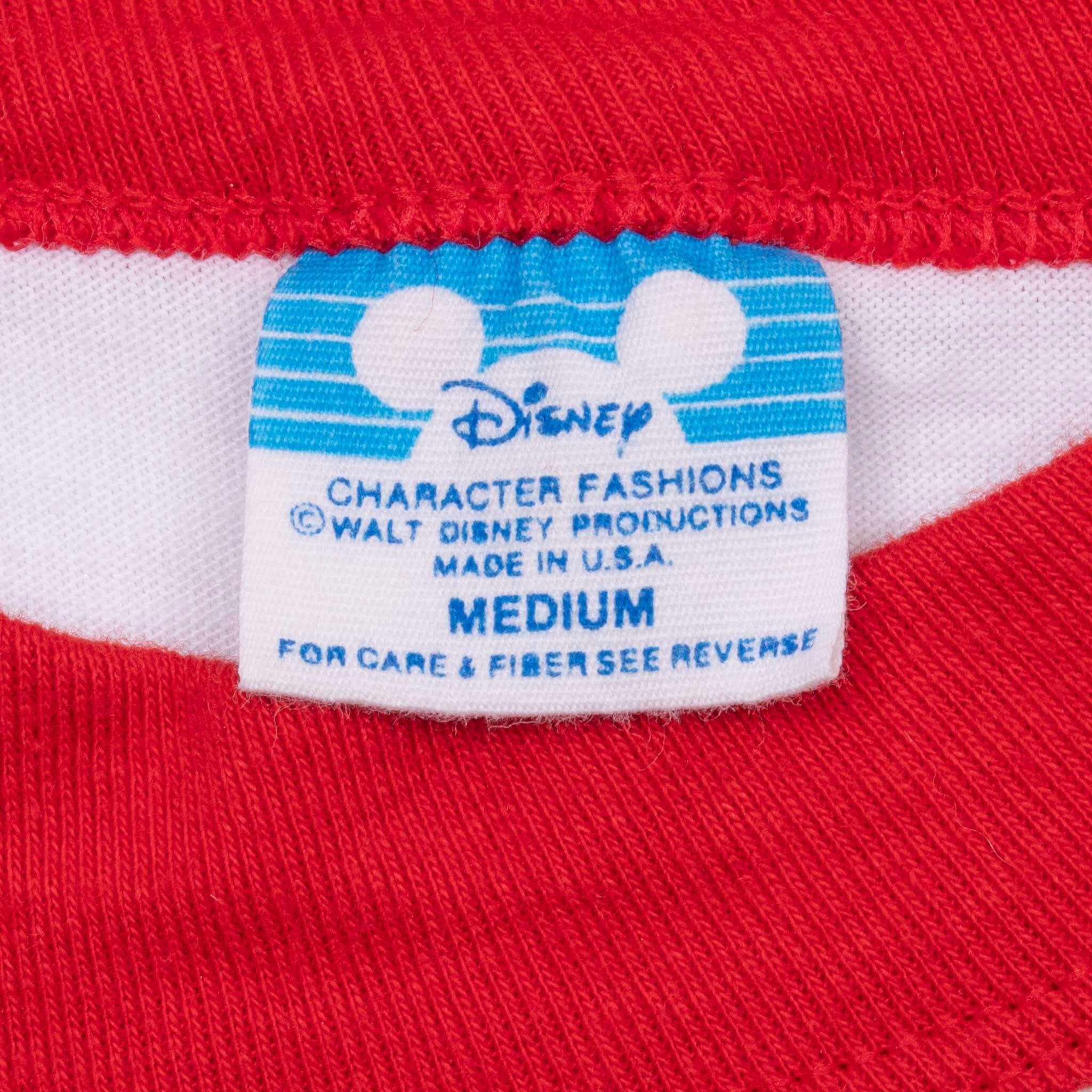 VINTAGE DISNEY MICKEY MOUSE DISNEYLAND RAGLAN 1990S TEE SHIRT XS MADE IN USA