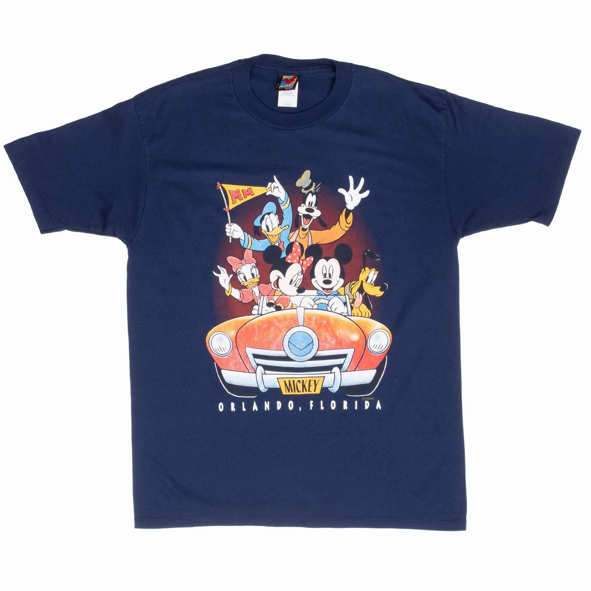 VINTAGE DISNEY MICKEY MOUSE ORLANDO 1990S TEE SHIRT LARGE MADE IN USA