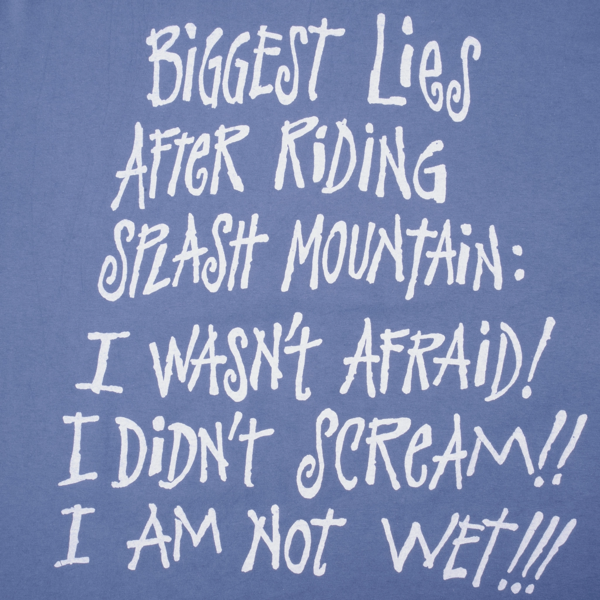 VINTAGE DISNEY MICKEY MOUSE SPLASH MOUNTAIN 1990S TEE SHIRT XL MADE USA