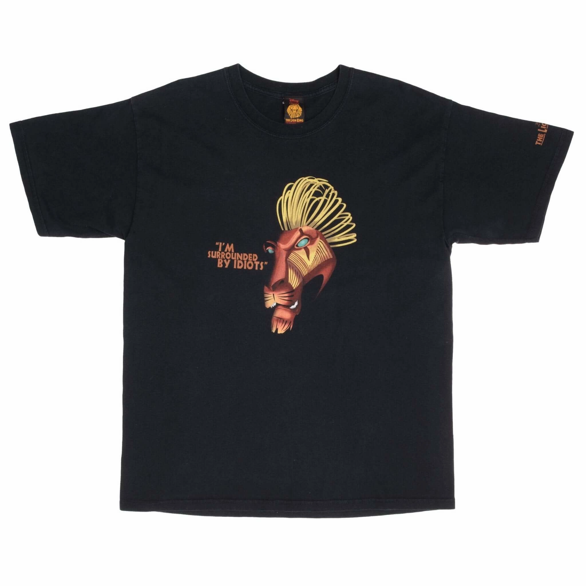 VINTAGE DISNEY THE LION KING BROADWAY MUSICAL TEE SHIRT 1990S SIZE LARGE