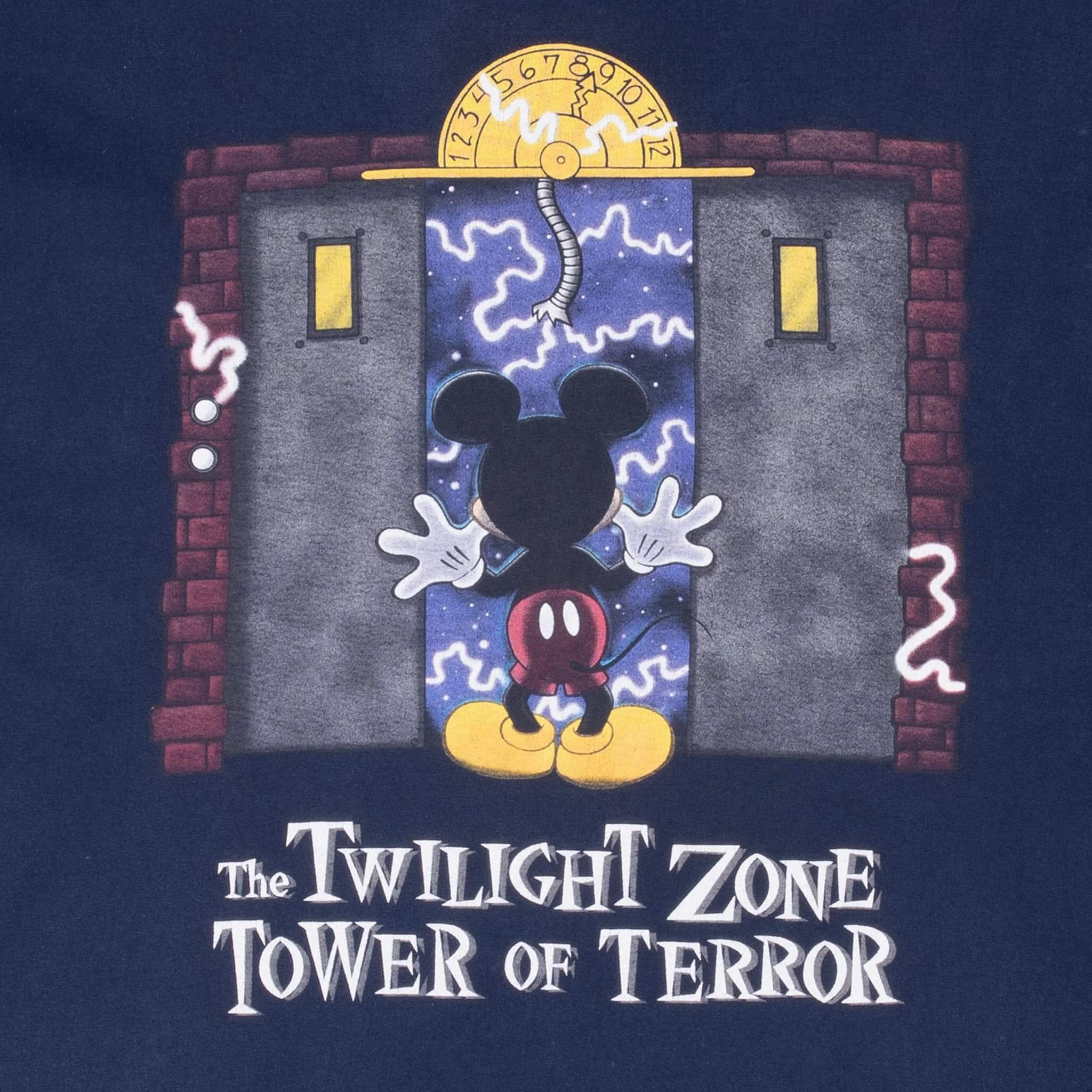 VINTAGE DISNEY THE TWILIGHT ZONE TOWER OF TERROR 1990S TEE SHIRT XL MADE IN USA
