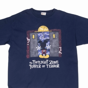 VINTAGE DISNEY THE TWILIGHT ZONE TOWER OF TERROR 1990S TEE SHIRT XL MADE IN USA