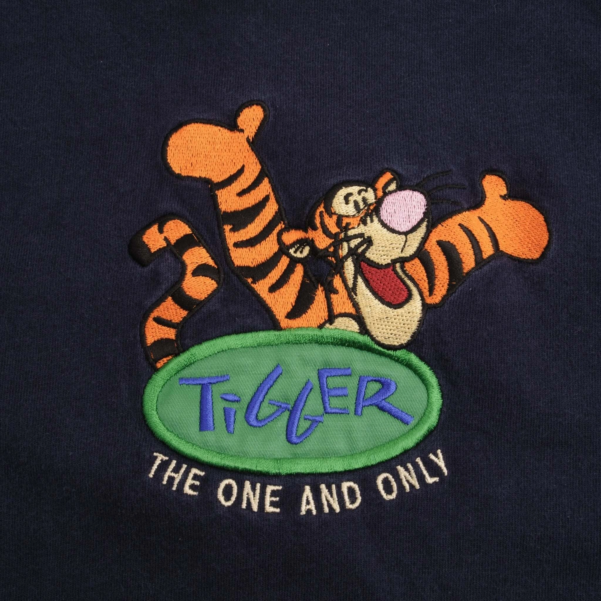 VINTAGE DISNEY TIGGER EMBROIDERED 1990S TEE SHIRT SIZE XL MADE IN USA