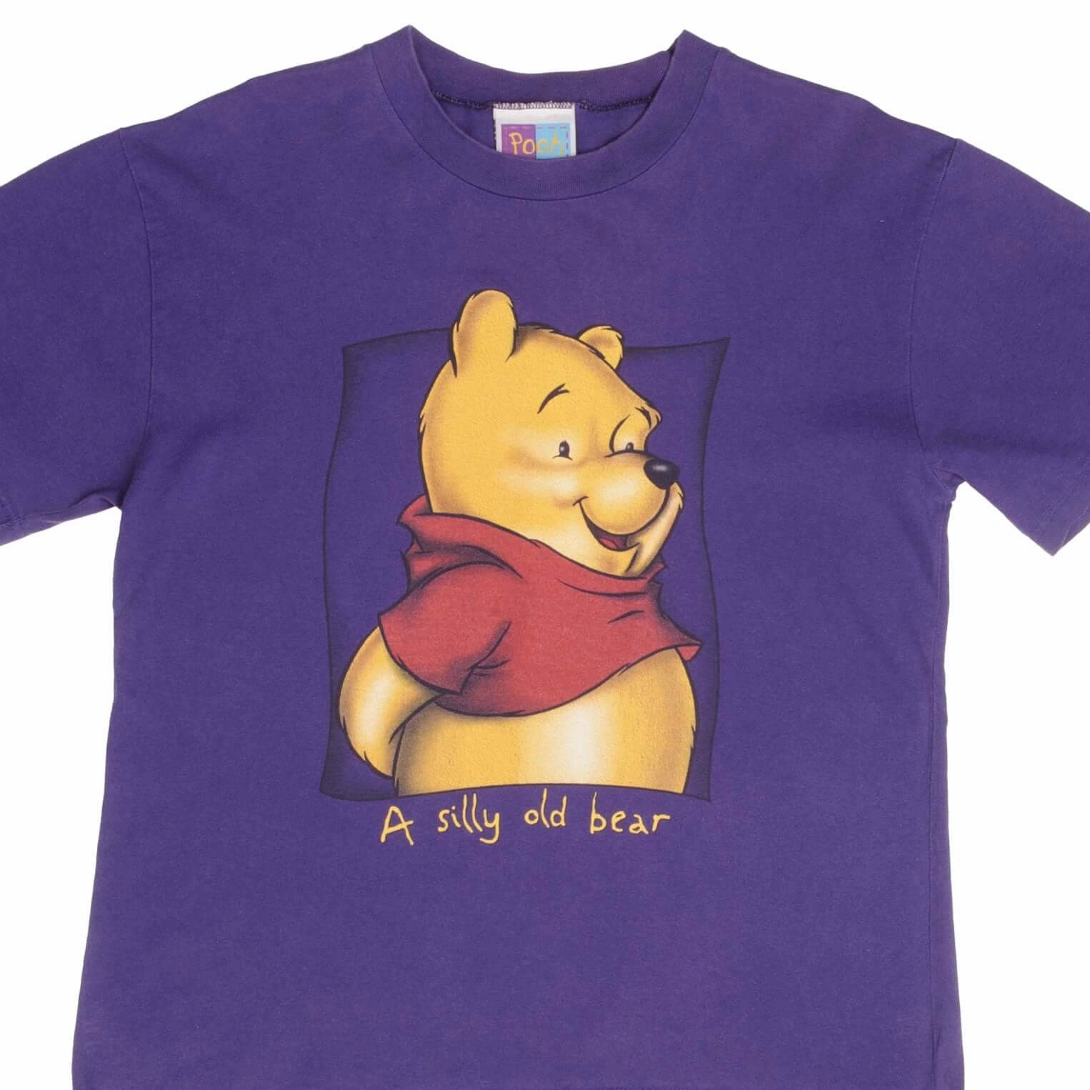 VINTAGE DISNEY WINNIE THE POOH A SILLY OLD BEAR 1990S TEE SHIRT SIZE MEDIUM