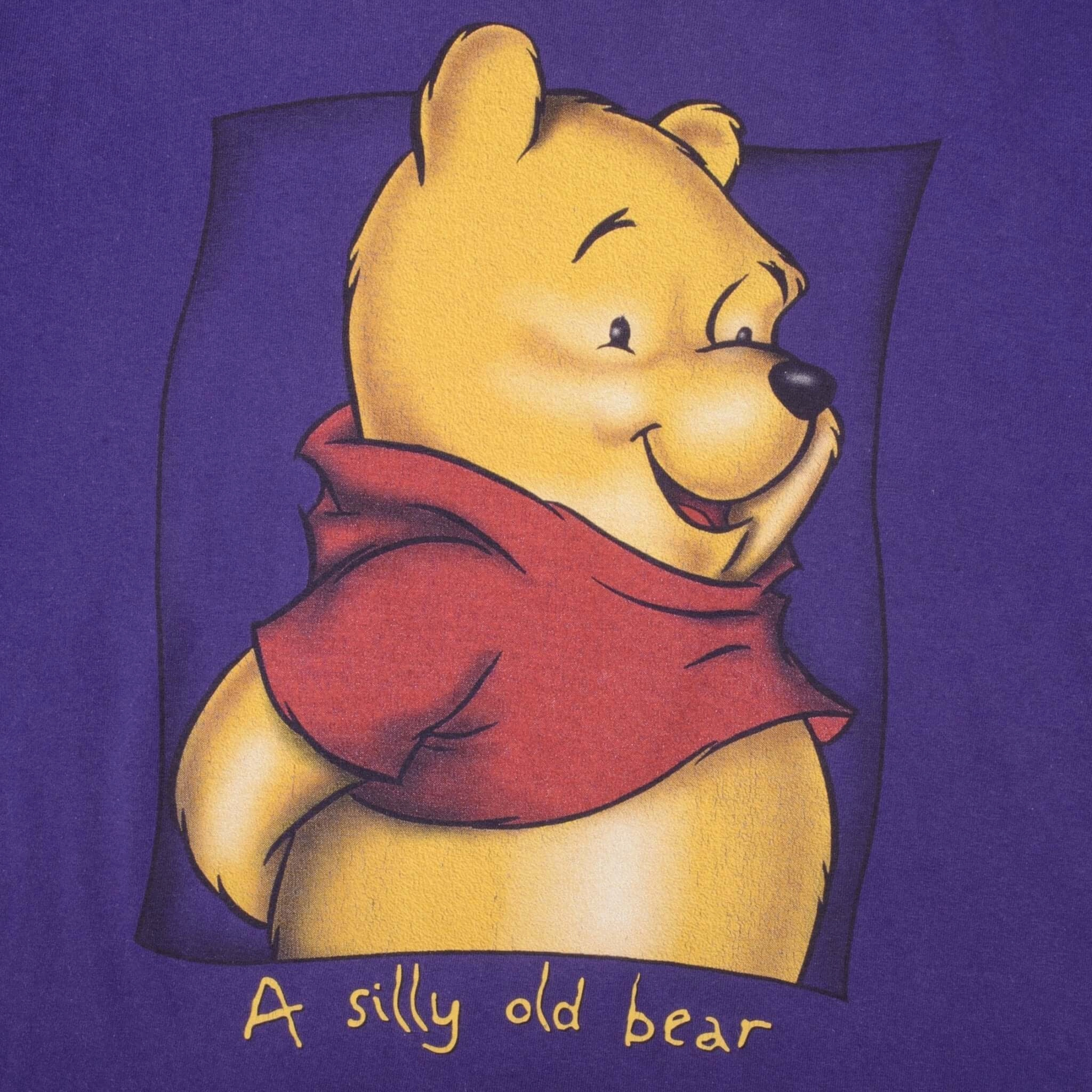 VINTAGE DISNEY WINNIE THE POOH A SILLY OLD BEAR 1990S TEE SHIRT SIZE MEDIUM