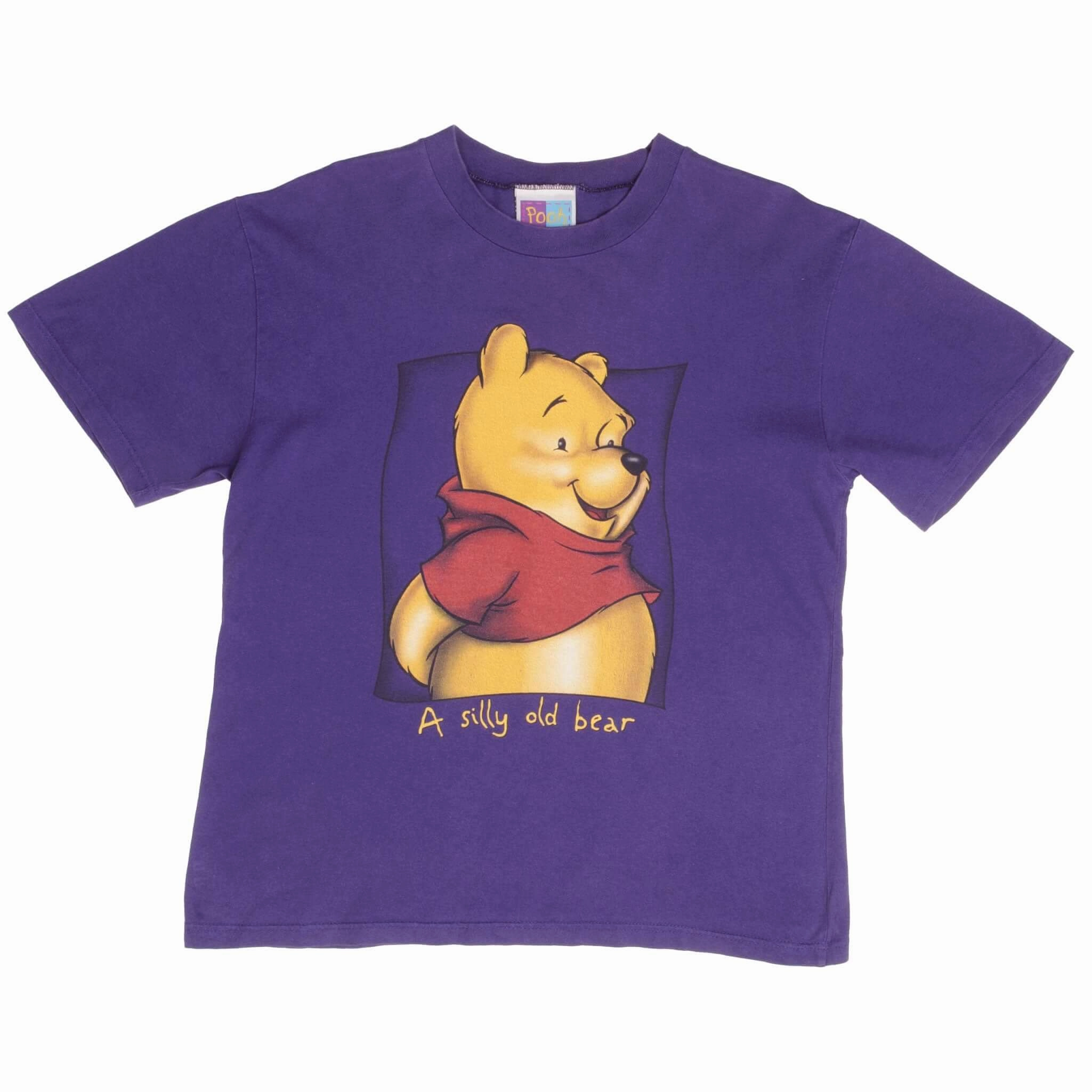 VINTAGE DISNEY WINNIE THE POOH A SILLY OLD BEAR 1990S TEE SHIRT SIZE MEDIUM