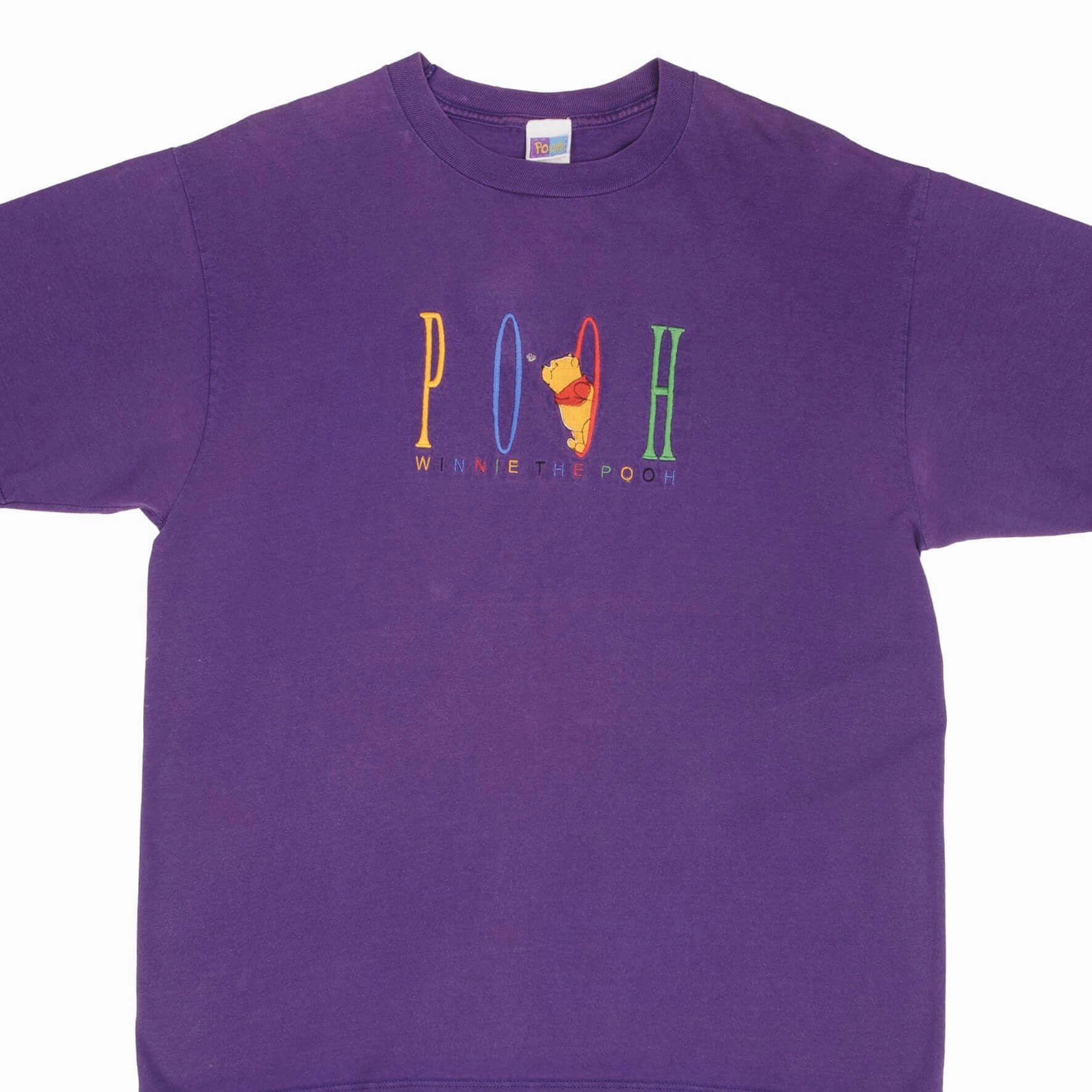 VINTAGE DISNEY WINNIE THE POOH EMBROIDERED 1990S TEE SHIRT SIZE XL MADE IN USA