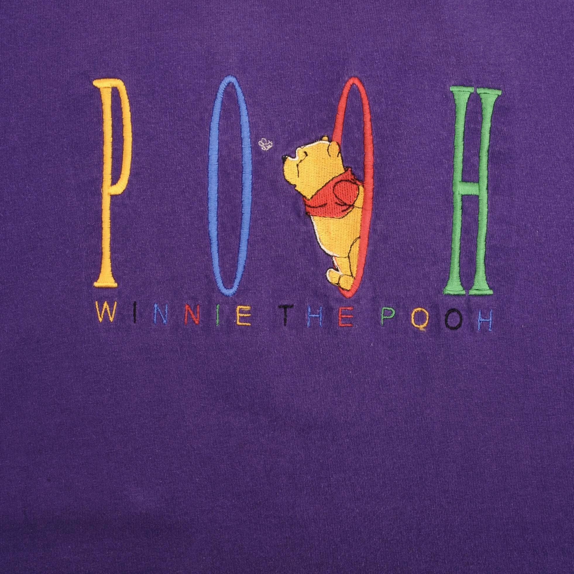VINTAGE DISNEY WINNIE THE POOH EMBROIDERED 1990S TEE SHIRT SIZE XL MADE IN USA