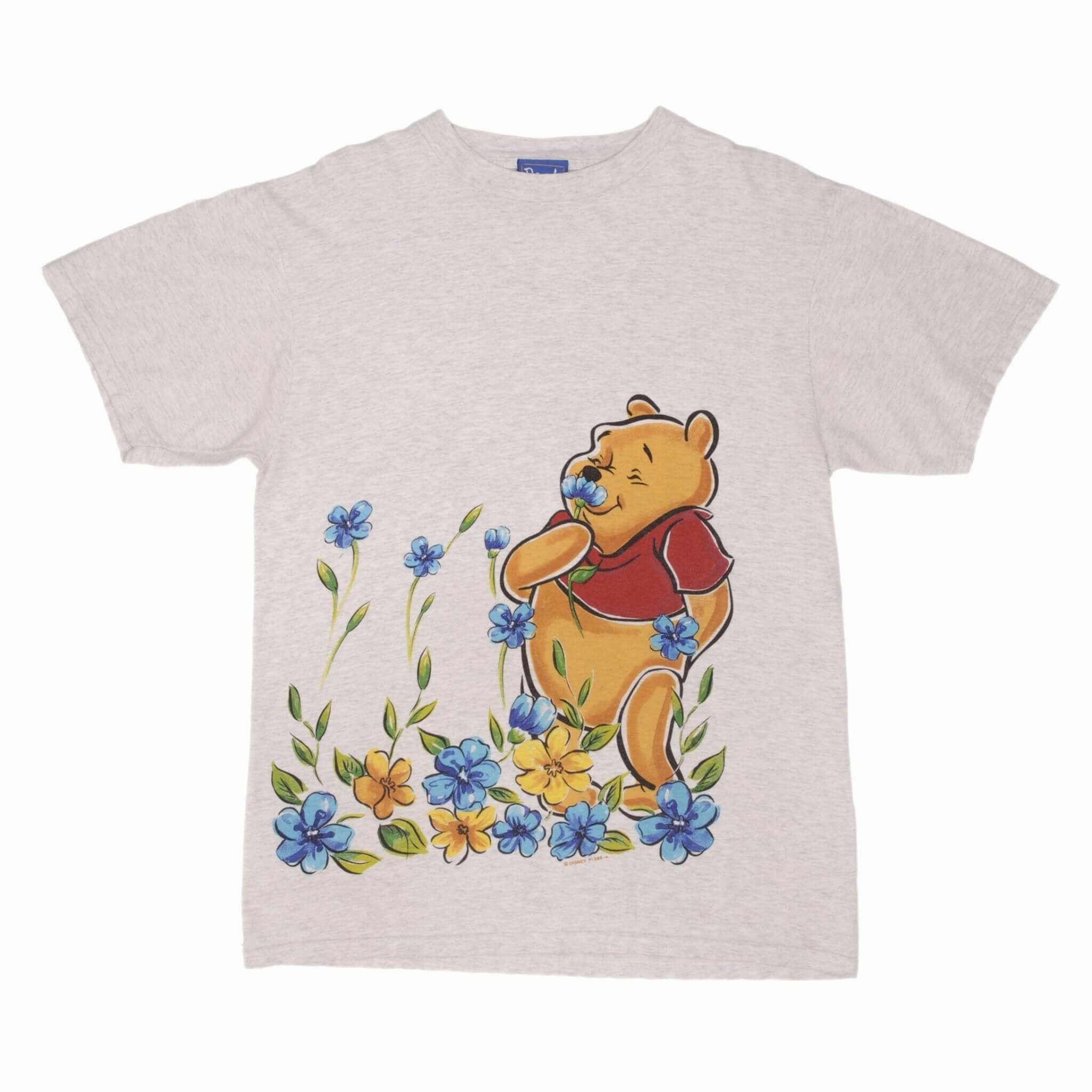VINTAGE DISNEY WINNIE THE POOH FLOWER 1990S TEE SHIRT SIZE LARGE