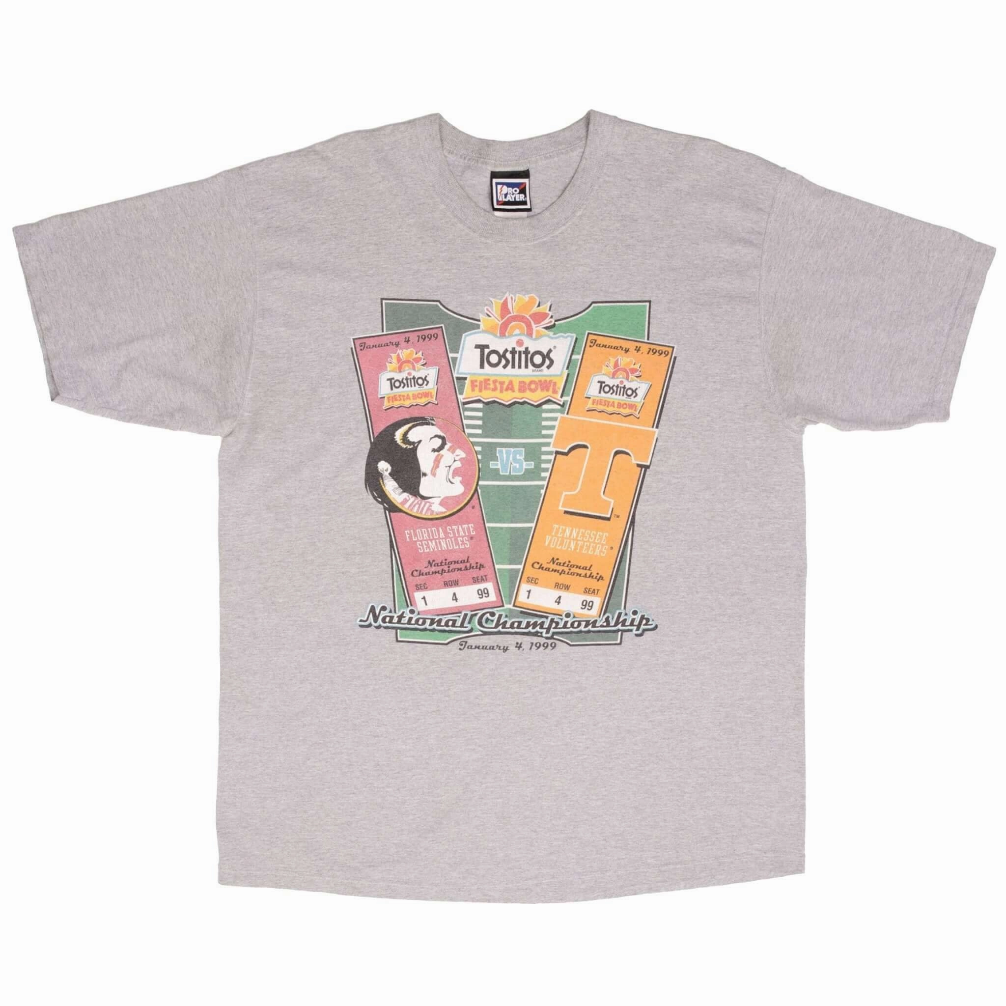 VINTAGE FSU SEMINOLES VS TENNESSEE VOLUNTEERS TEE SHIRT 1999 SIZE XL