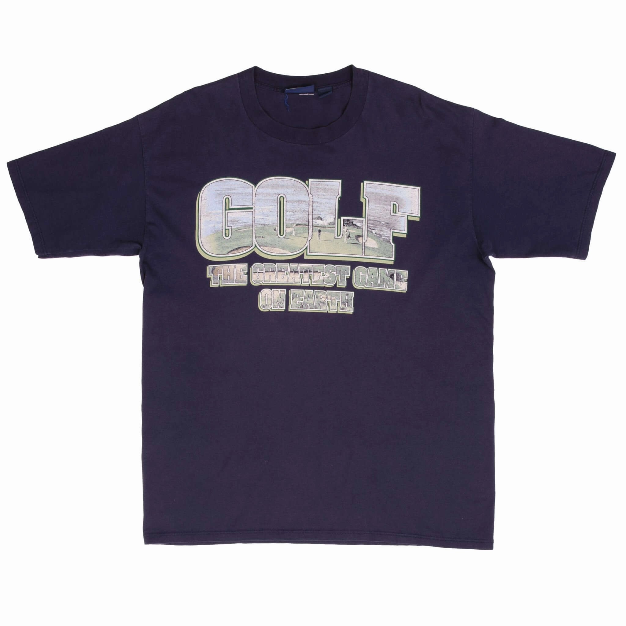 VINTAGE GOLF THE GREATEST GAME ON EARTH VAN HEUSEN TEE SHIRT 1990S SIZE XL