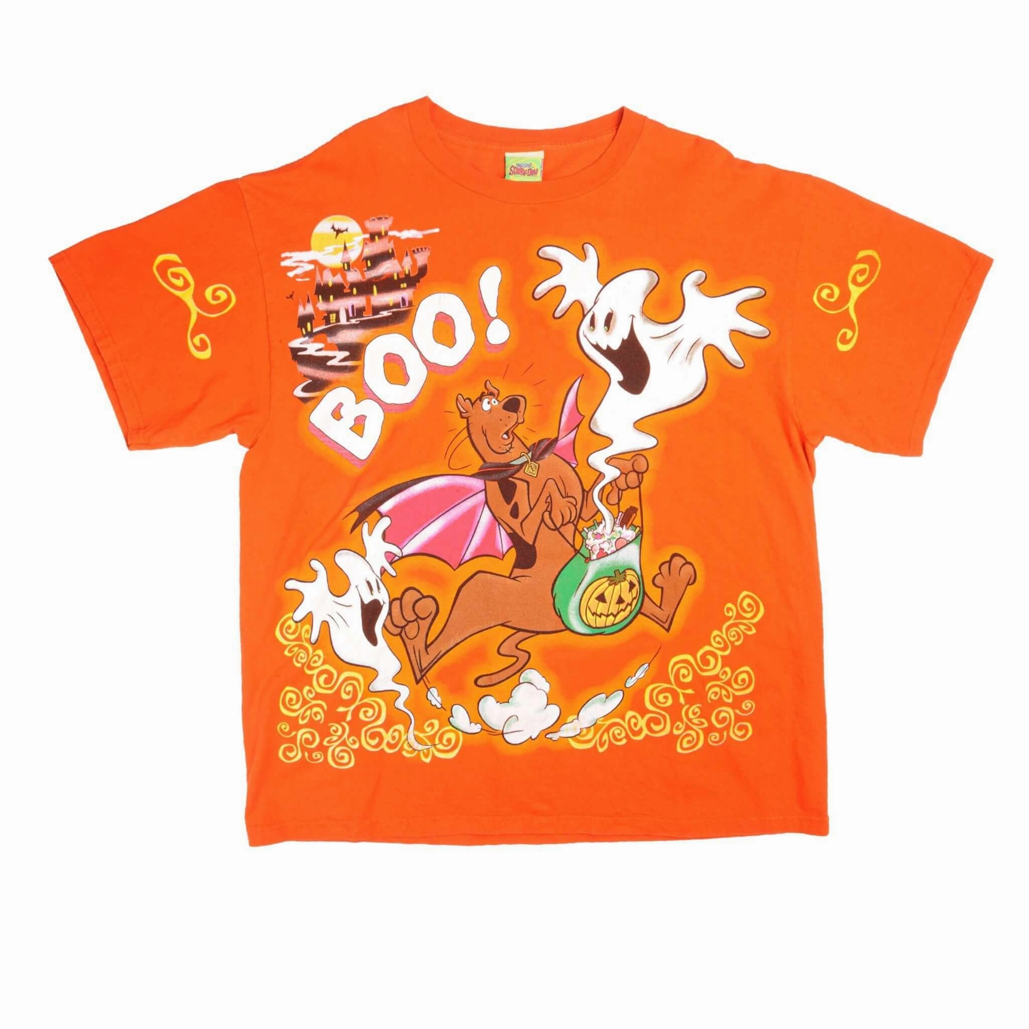 VINTAGE HALLOWEEN BOO SCOOBY-DOO TEE SHIRT 2000 SIZE LARGE