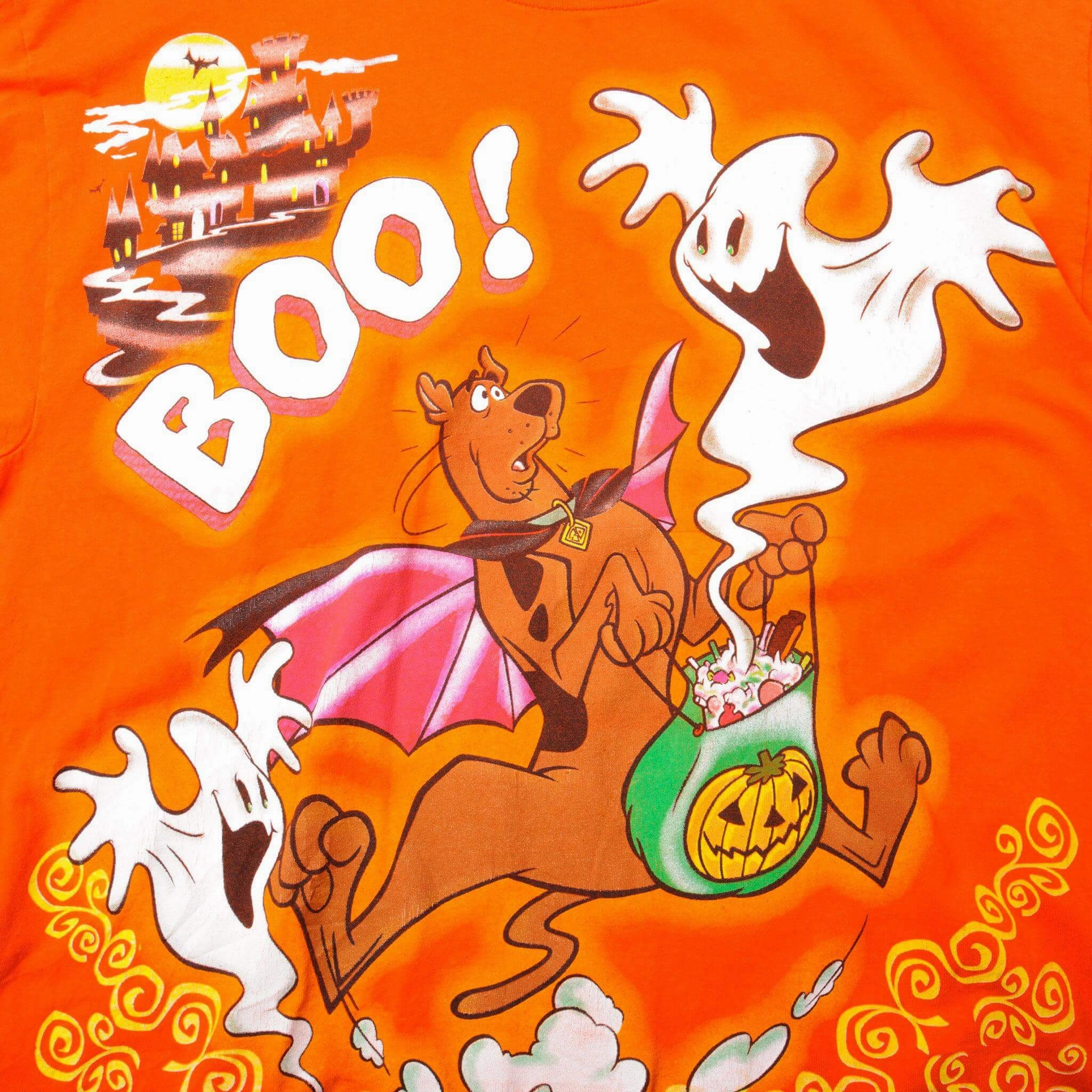 VINTAGE HALLOWEEN BOO SCOOBY-DOO TEE SHIRT 2000 SIZE LARGE