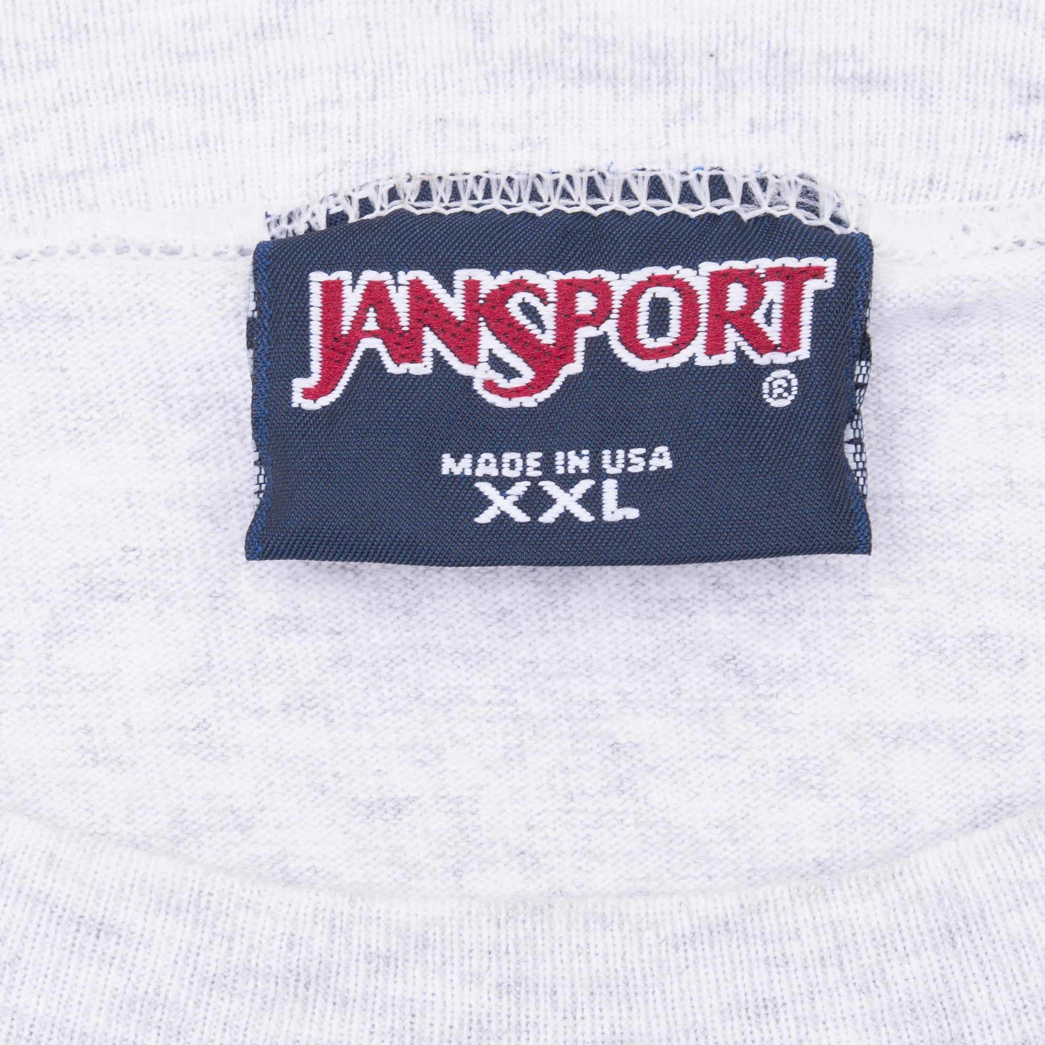 VINTAGE JANSPORT GET GOING GREY LONG SLEEVE TEE SHIRT 1990S 2XL MADE IN USA