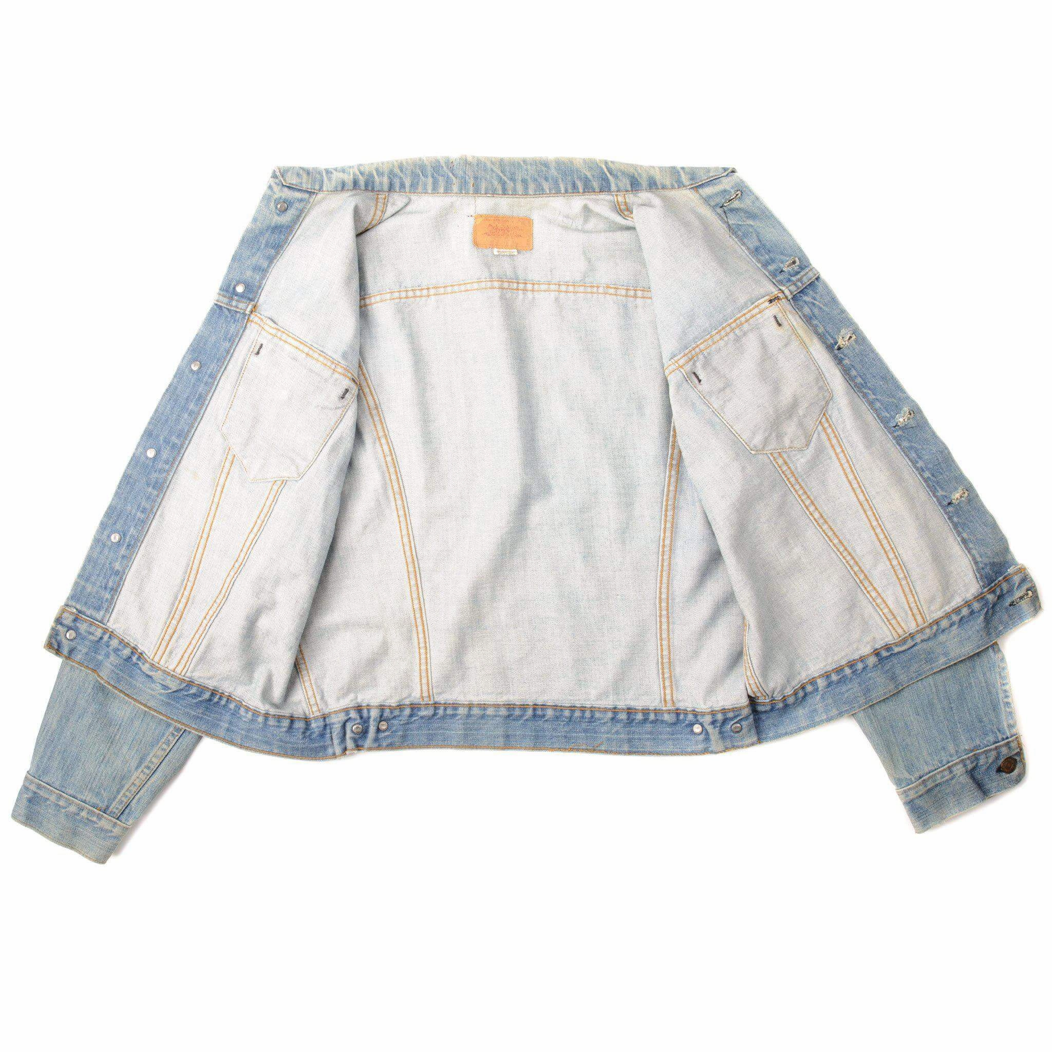 VINTAGE LEVIS JACKET SINGLE STITCH SIZE 46 MADE IN USA