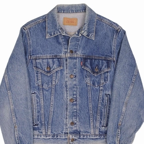 VINTAGE LEVIS TYPE 3 DENIM JACKET 4 POCKETS 1980S SIZE 42R MADE IN USA