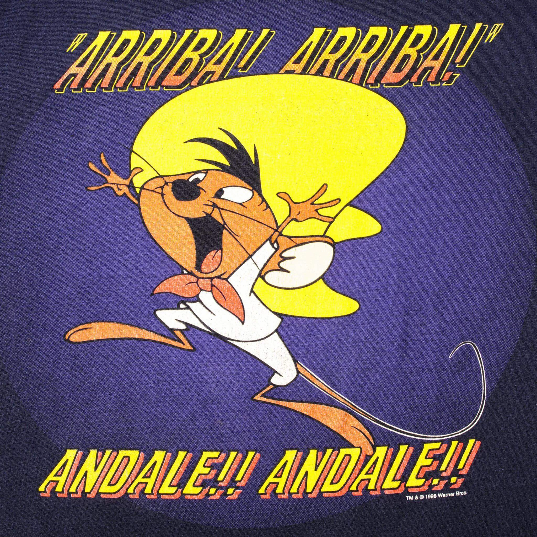 VINTAGE LOONEY TUNE SPEEDY GONZALES TEE SHIRT 1998 SIZE MEDIUM MADE IN USA