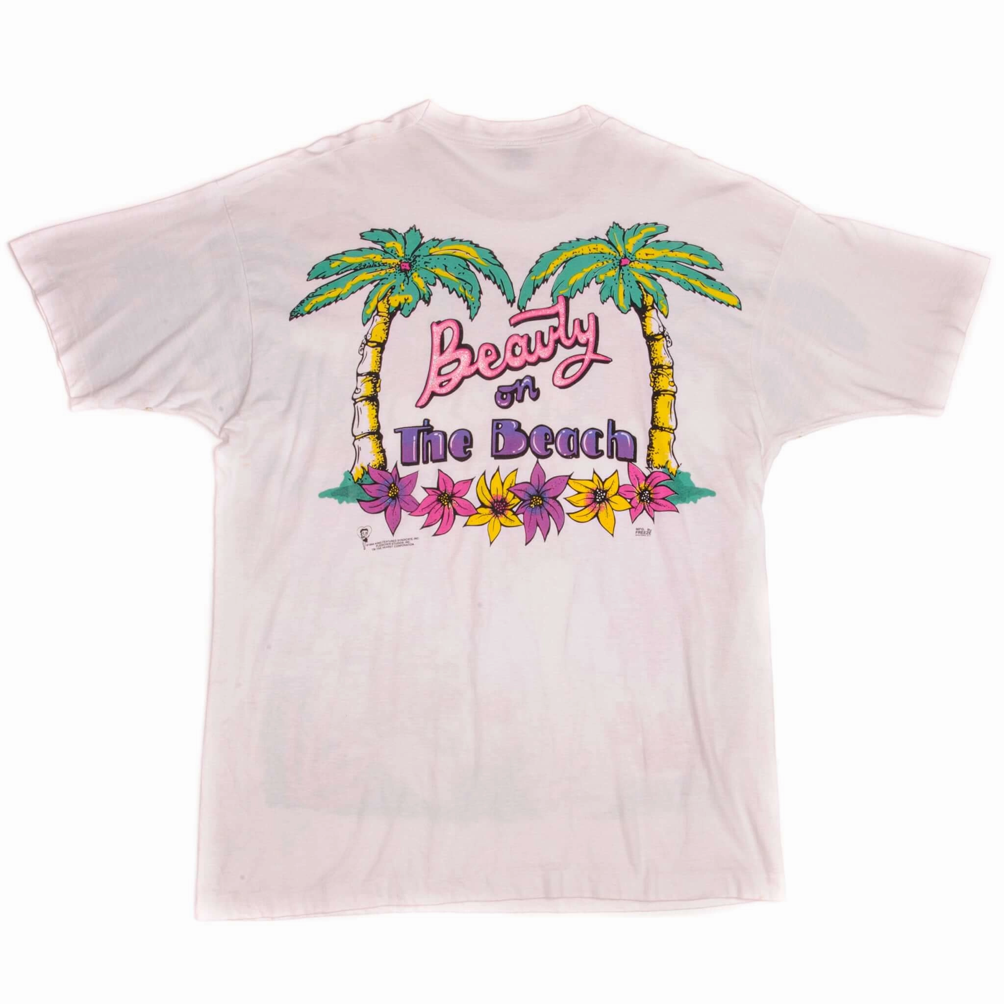 VINTAGE LOONEY TUNES BETTY BOOP ALL OVER PRINT TEE SHIRT 1994 SIZE XL MADE IN USA