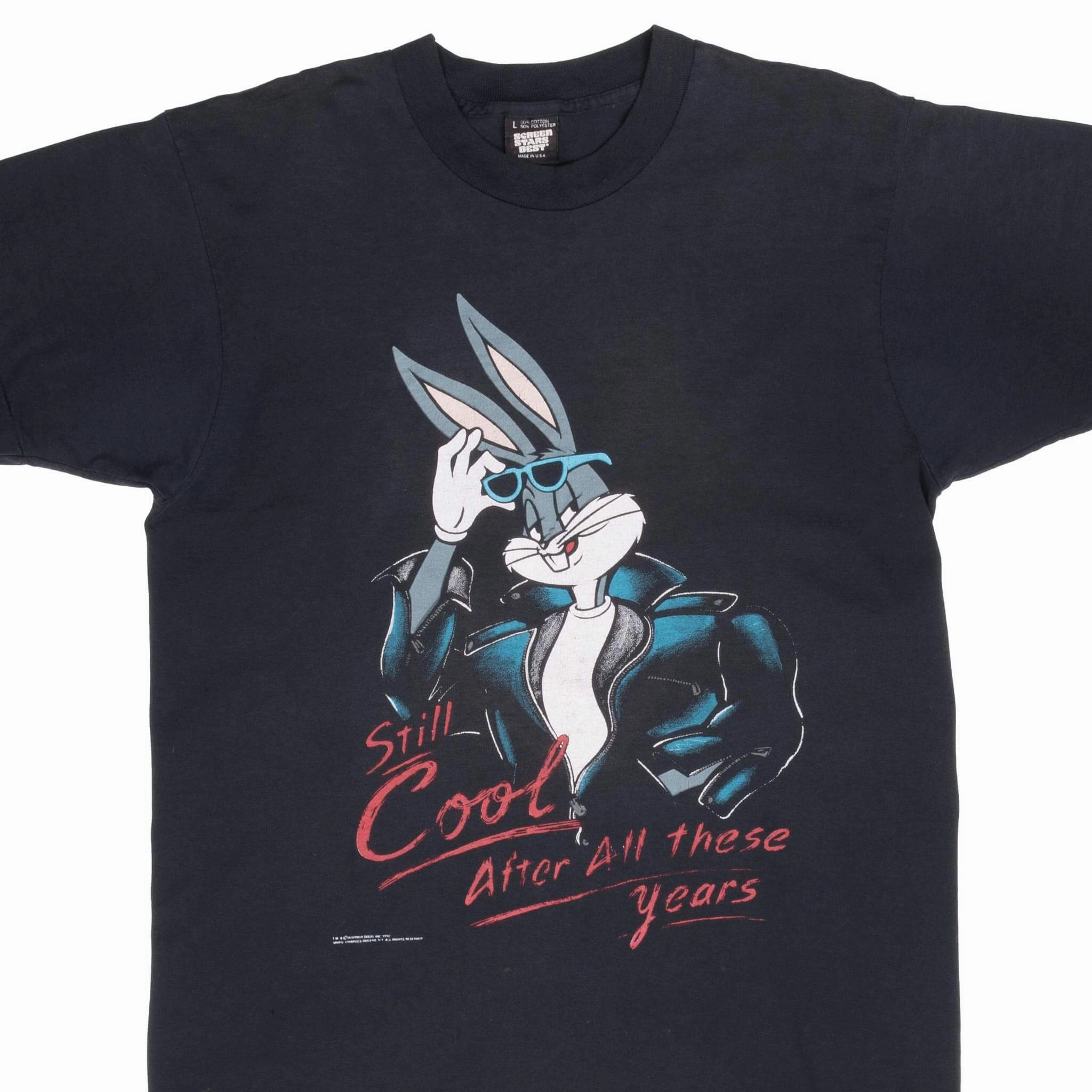 VINTAGE LOONEY TUNES BUGS BUNNY 1990 TEE SHIRT LARGE MADE IN USA