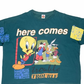 VINTAGE LOONEY TUNES BUGS SYLVERSTER DAFFY 1998 TEE SHIRT 3XL