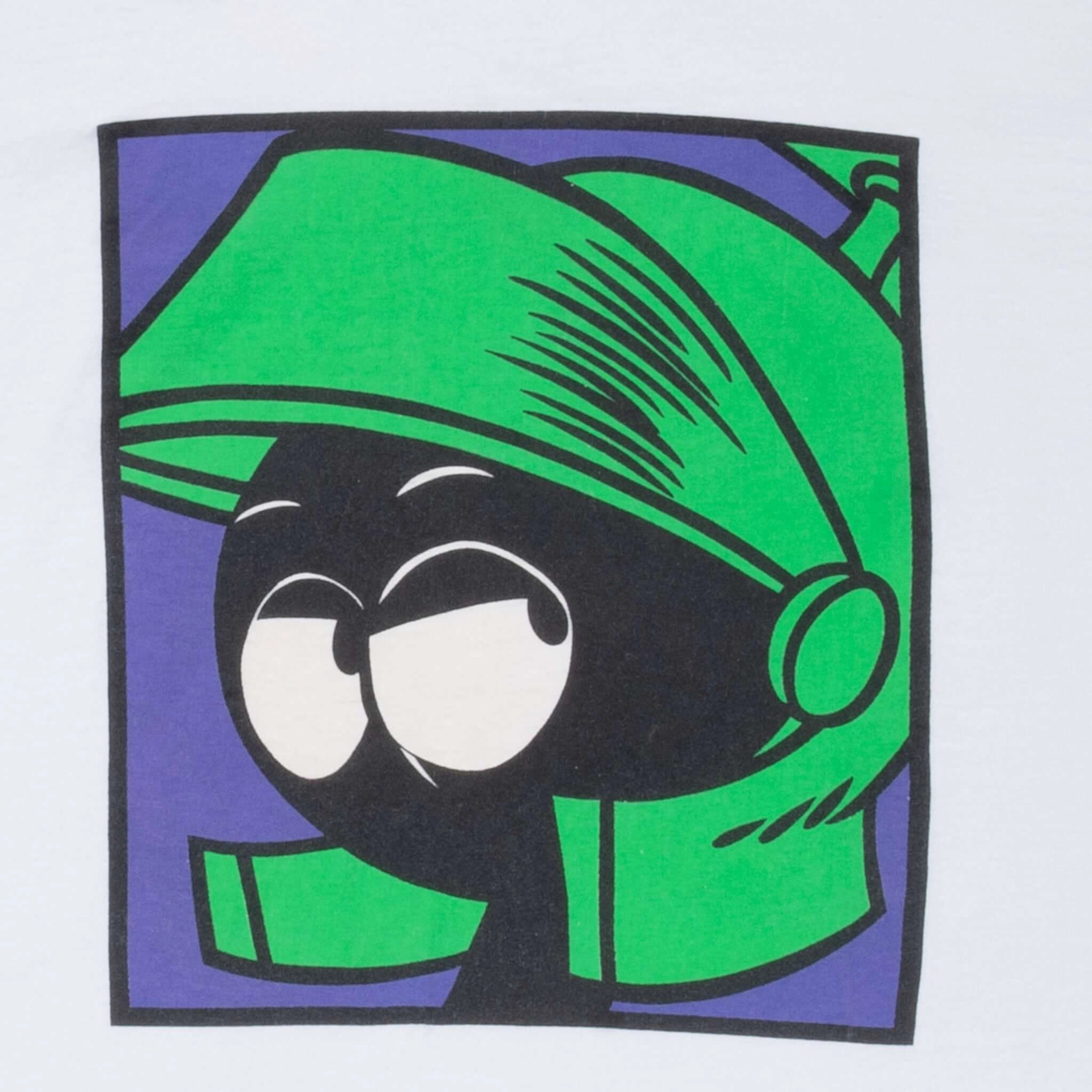 VINTAGE LOONEY TUNES MARVIN THE MARTIAN TEE SHIRT 1991 LARGE MADE IN USA