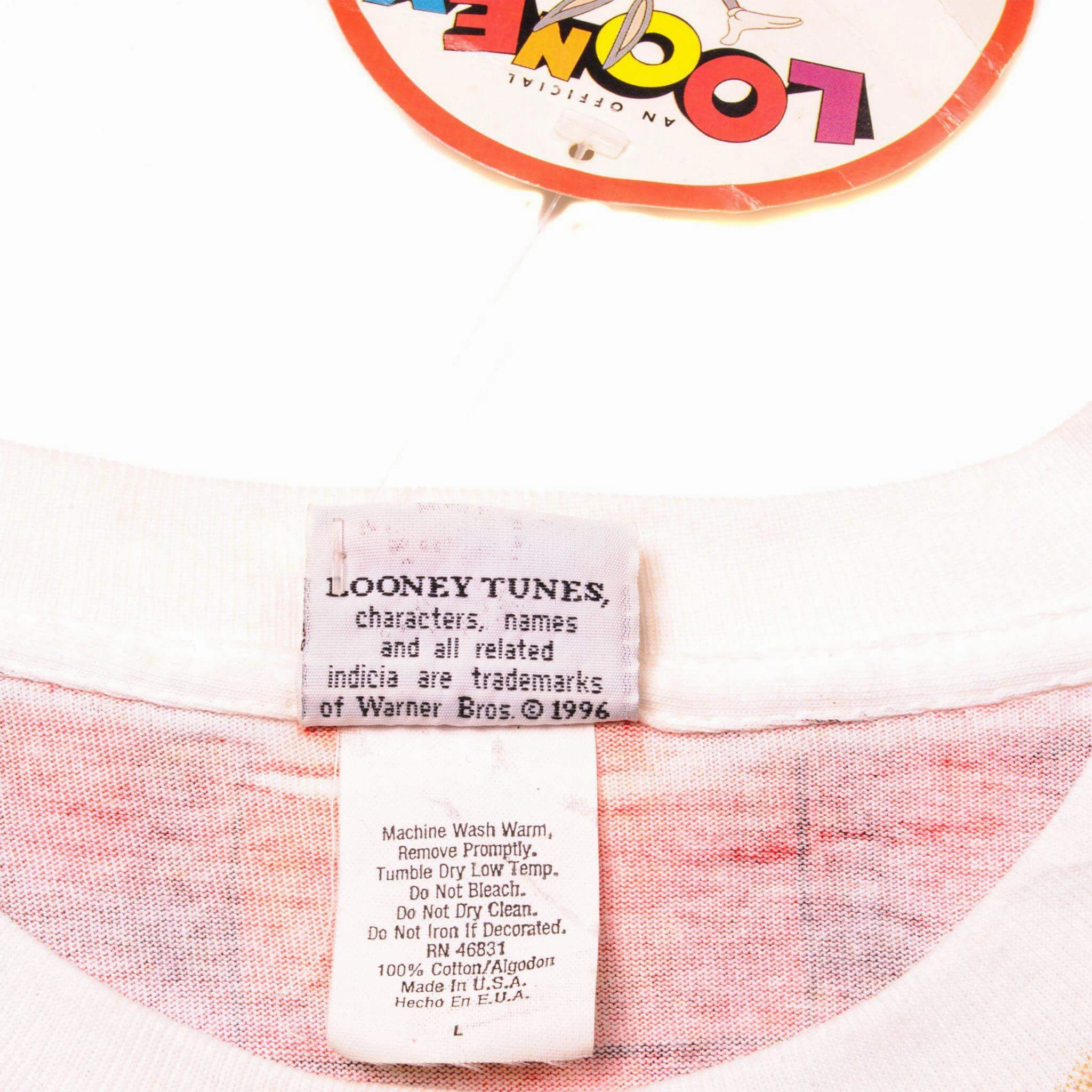 VINTAGE LOONEY TUNES TEE SHIRT 1996 SIZE LARGE MADE IN USA DEADSTOCK