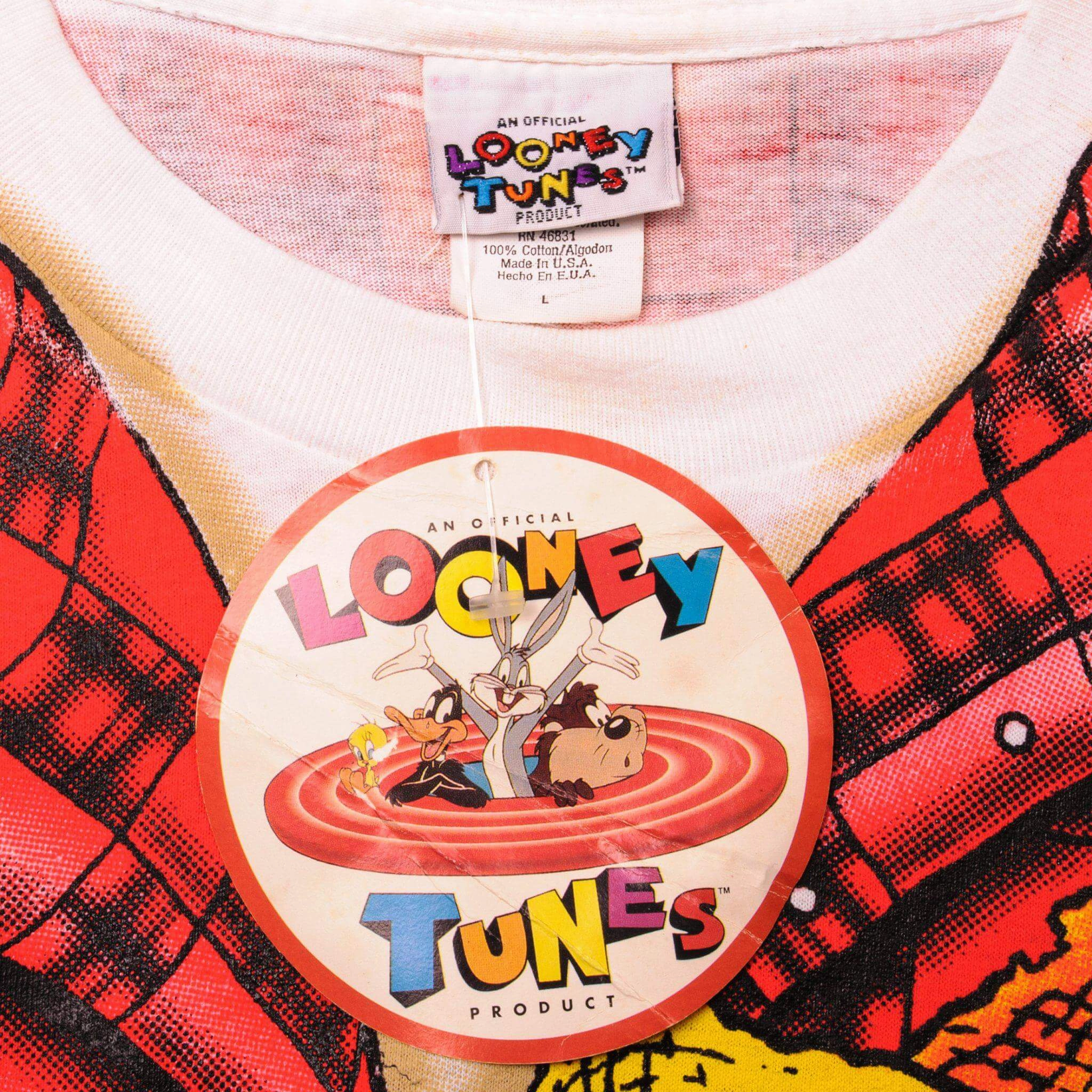 VINTAGE LOONEY TUNES TEE SHIRT 1996 SIZE LARGE MADE IN USA DEADSTOCK