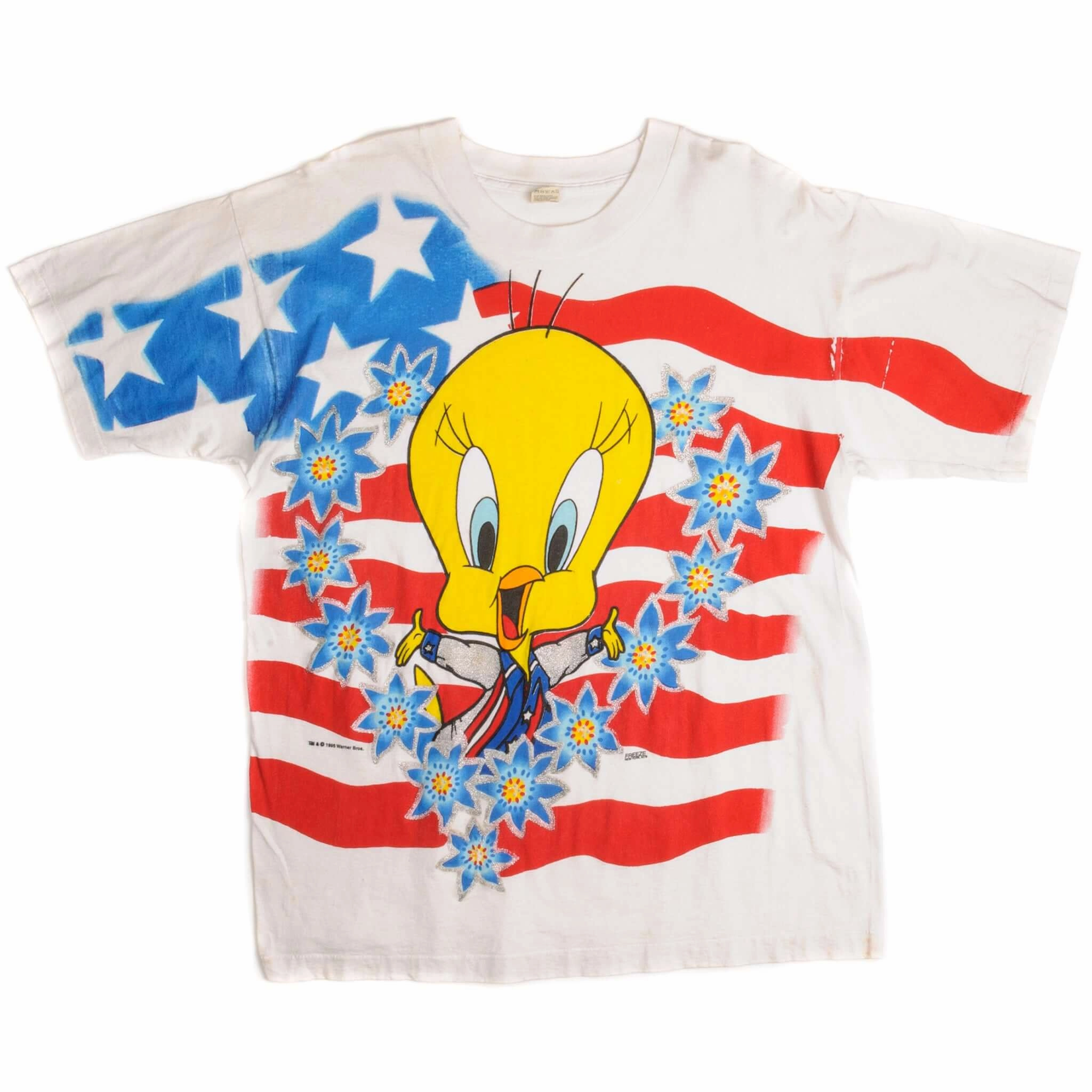 VINTAGE LOONEY TUNES TWEETY TEE SHIRT 1995 SIZE LARGE
