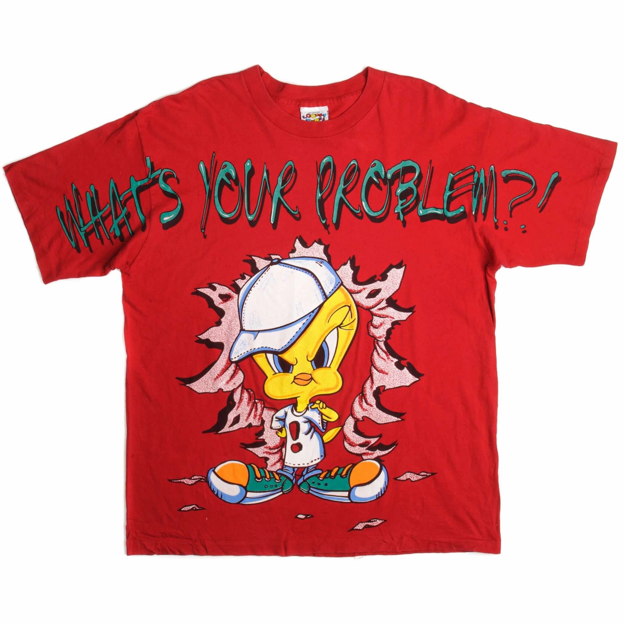 VINTAGE LOONEY TUNES TWEETY TEE SHIRT 1996 SIZE XL MADE IN USA