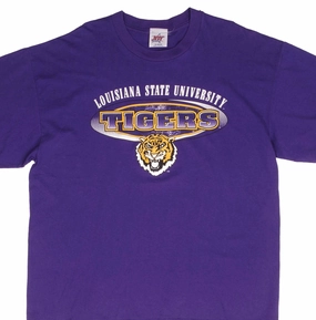 VINTAGE LSU LOUISIANA STATE TIGERS 1990S TEE SHIRT SIZE XL