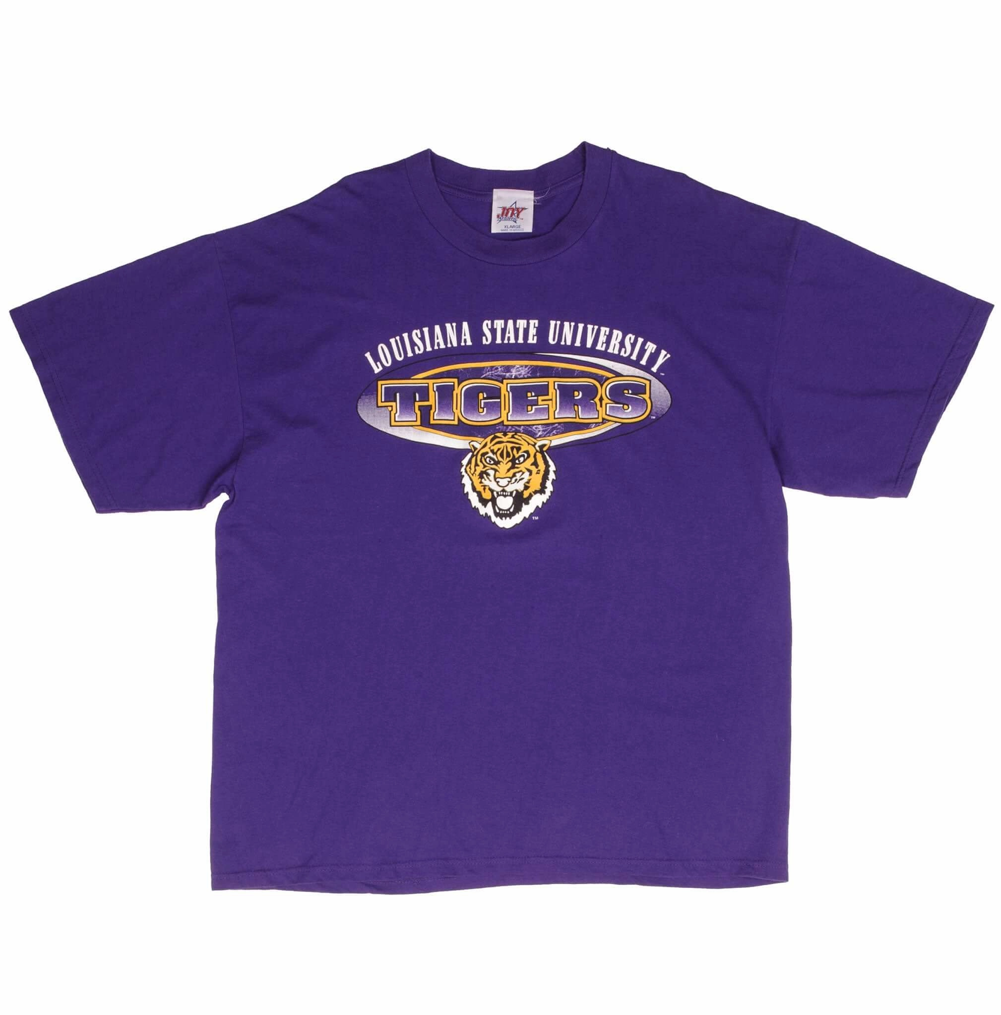 VINTAGE LSU LOUISIANA STATE TIGERS 1990S TEE SHIRT SIZE XL
