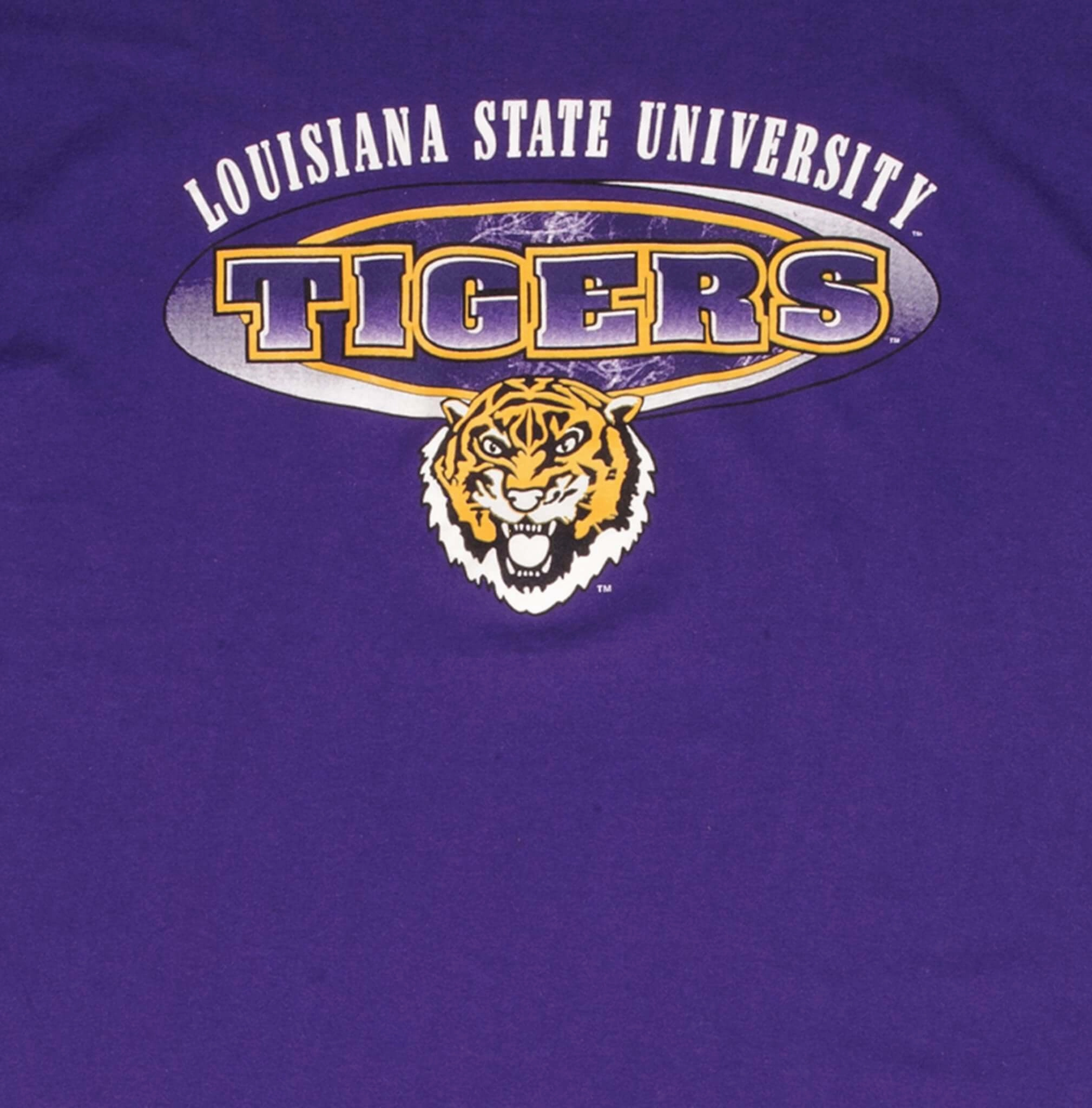 VINTAGE LSU LOUISIANA STATE TIGERS 1990S TEE SHIRT SIZE XL
