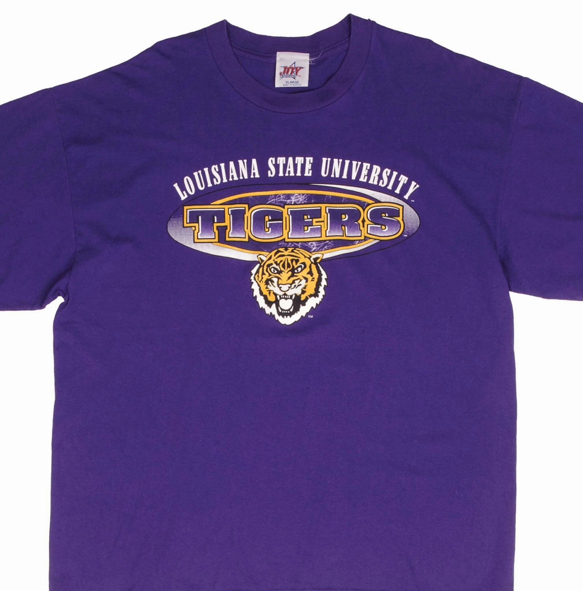 VINTAGE LSU LOUISIANA STATE TIGERS 1990S TEE SHIRT SIZE XL