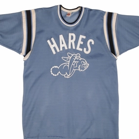 VINTAGE MASON HARES #7 JERSEY TEE SHIRT 1970S SIZE LARGE MADE IN USA