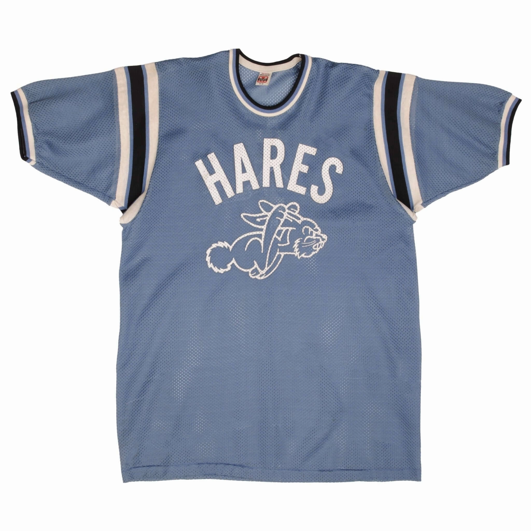 VINTAGE MASON HARES #7 JERSEY TEE SHIRT 1970S SIZE LARGE MADE IN USA