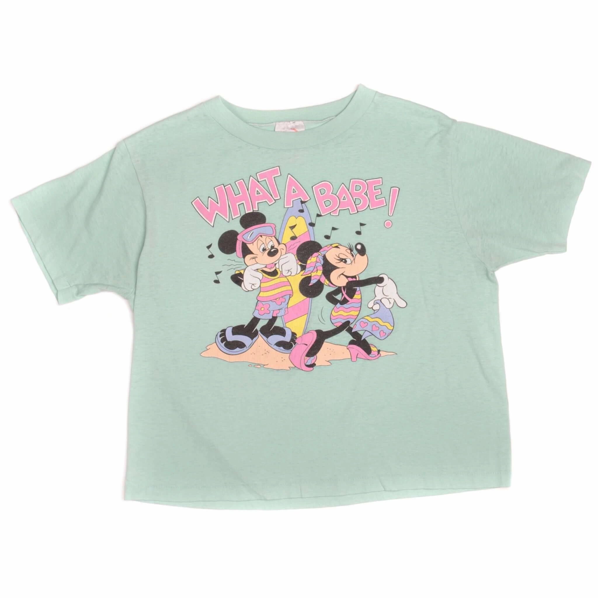VINTAGE MICKEY AND MINNIE TEE SHIRT SIZE MEDIUM MADE IN USA 1980s
