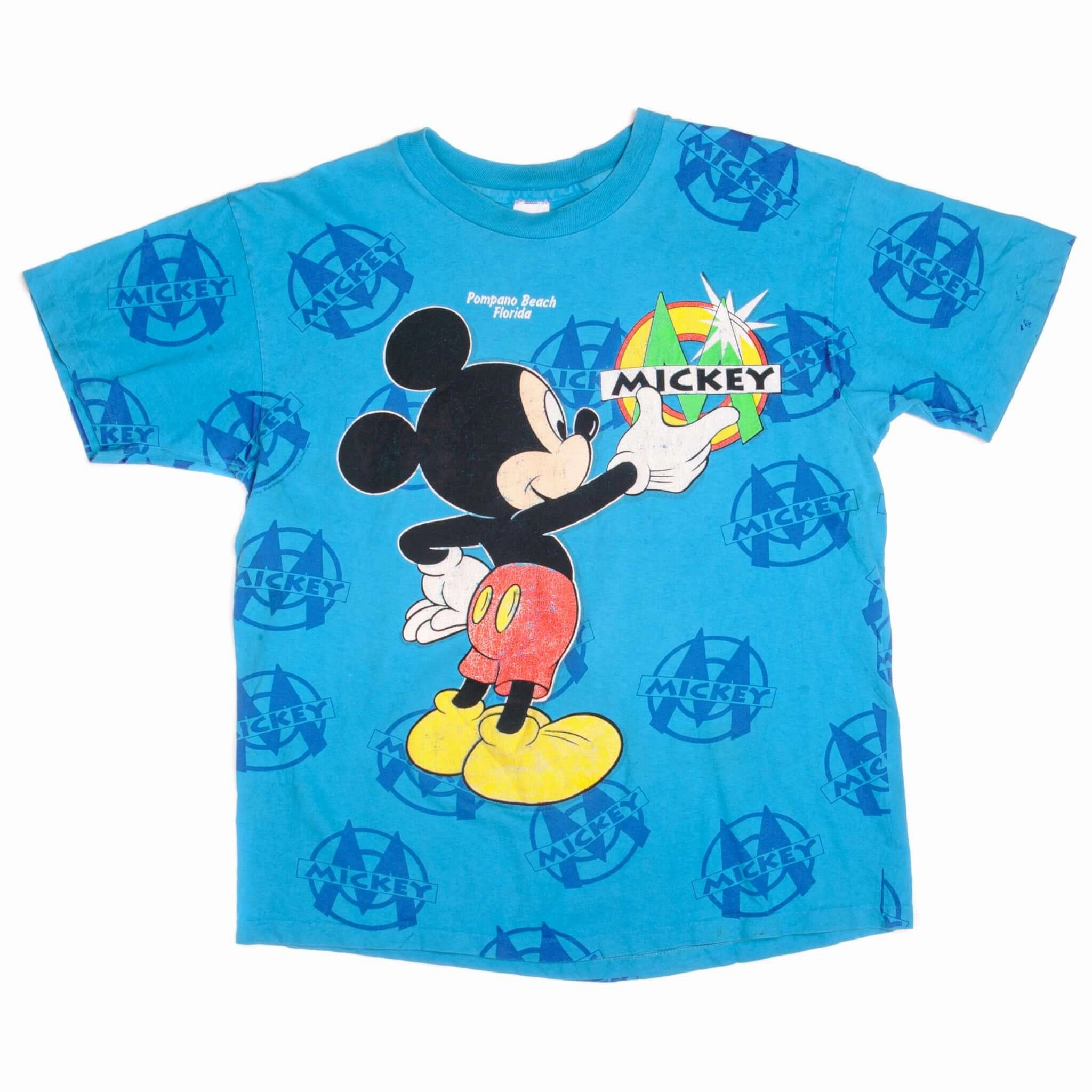 VINTAGE MICKEY MOUSE TEE SHIRT 1990s SIZE LARGE MADE IN USA