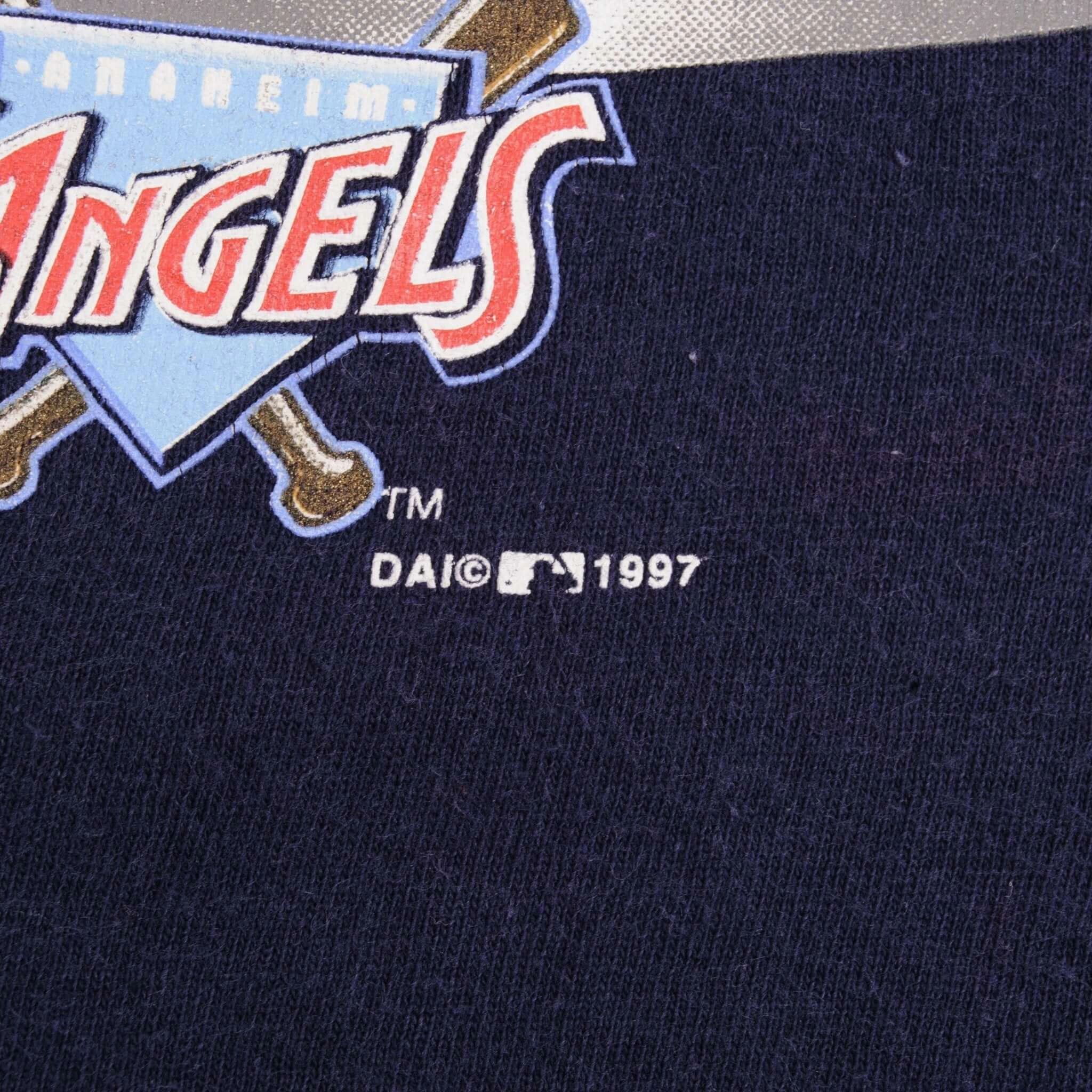 VINTAGE MLB ANAHEIM ANGELS 1997 TEE SHIRT SIZE XL