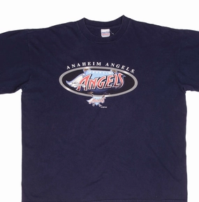 VINTAGE MLB ANAHEIM ANGELS 1997 TEE SHIRT SIZE XL