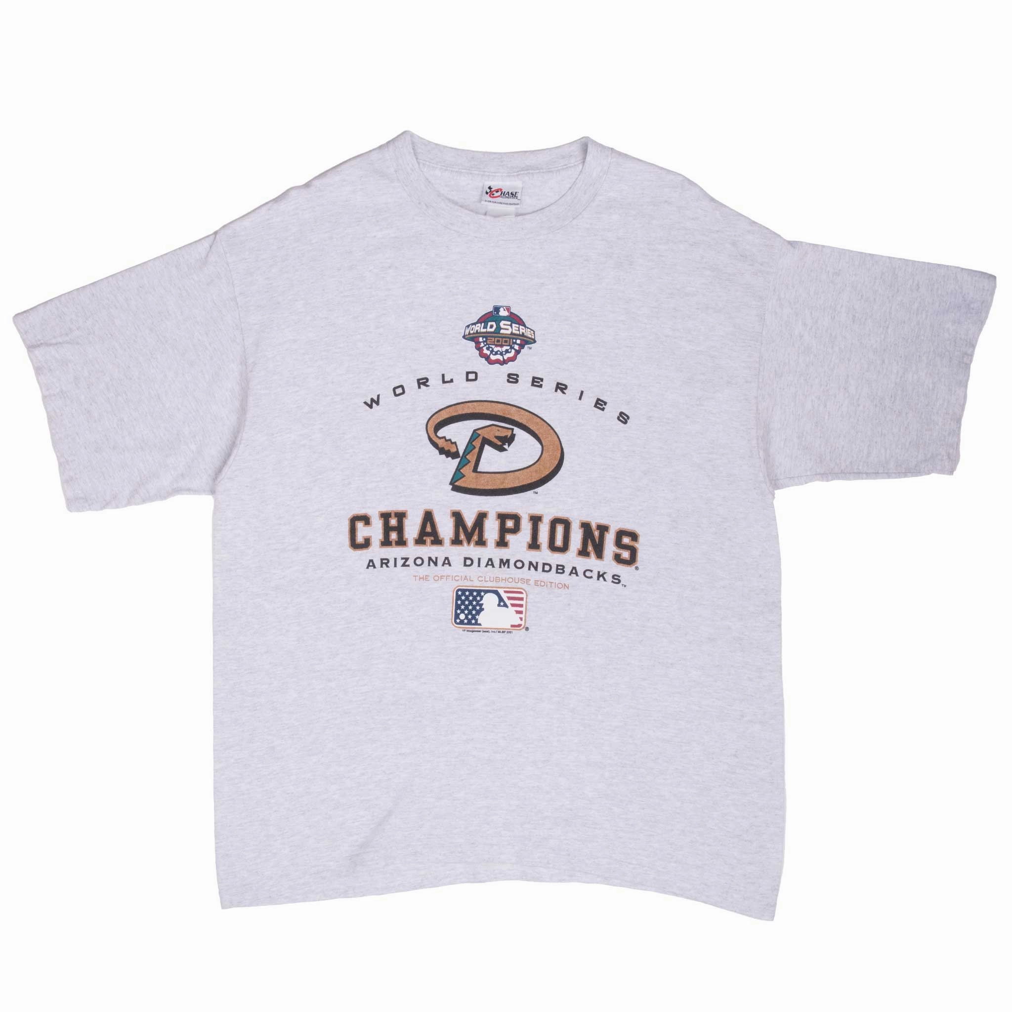 VINTAGE MLB ARIZONA DIAMONDBACKS CHAMPIONS 2001 TEE SHIRT XL