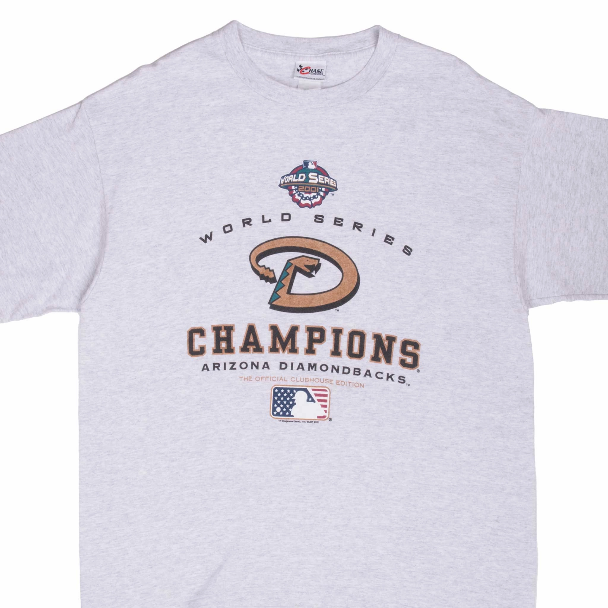 VINTAGE MLB ARIZONA DIAMONDBACKS CHAMPIONS 2001 TEE SHIRT XL