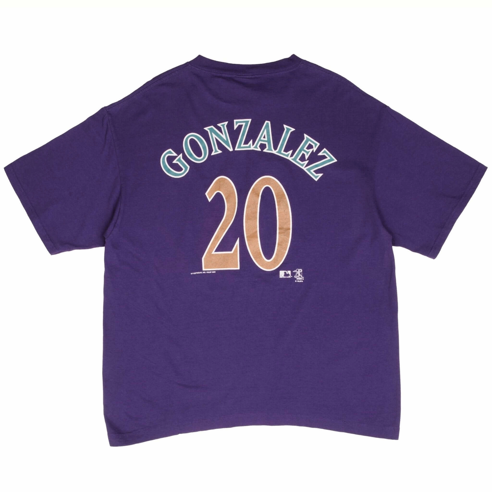 VINTAGE MLB ARIZONA DIAMONDBACKS LUIS GONZALEZ #20 2000 TEE SHIRT SIZE XL